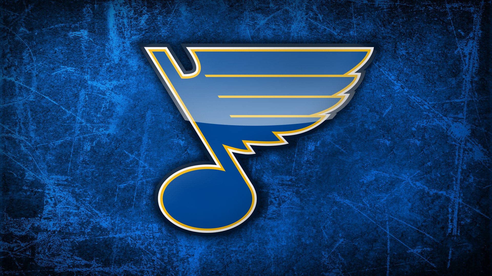 St Louis Blues, blue, gold, Full HD Desktop Wallpaper