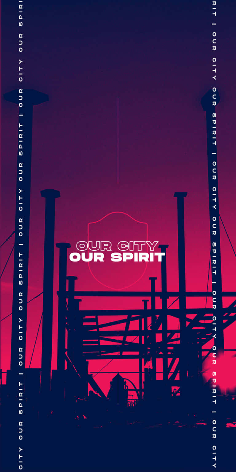 St Louis City Sc, our city our spirit, vibrant gradient sky, HD Phone Wallpaper