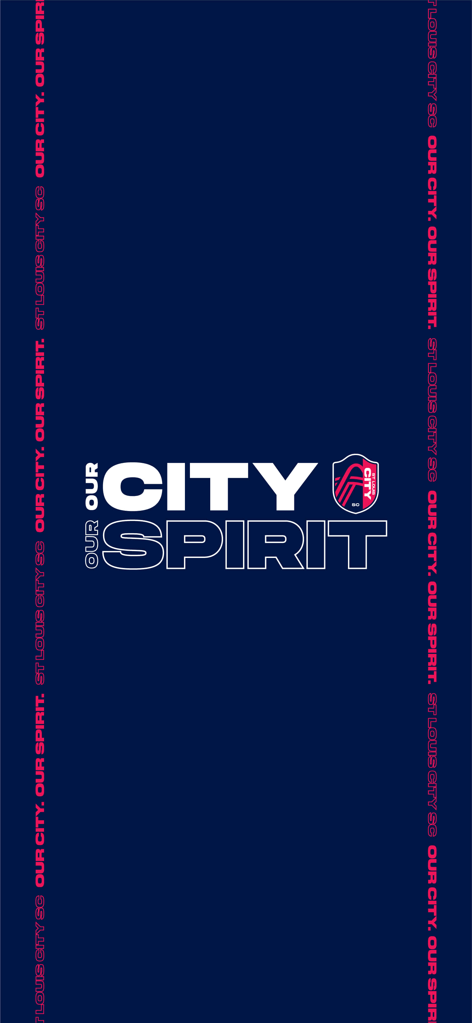 St Louis City SC, Our City Our Spirit, dark blue, 2K Phone Wallpaper