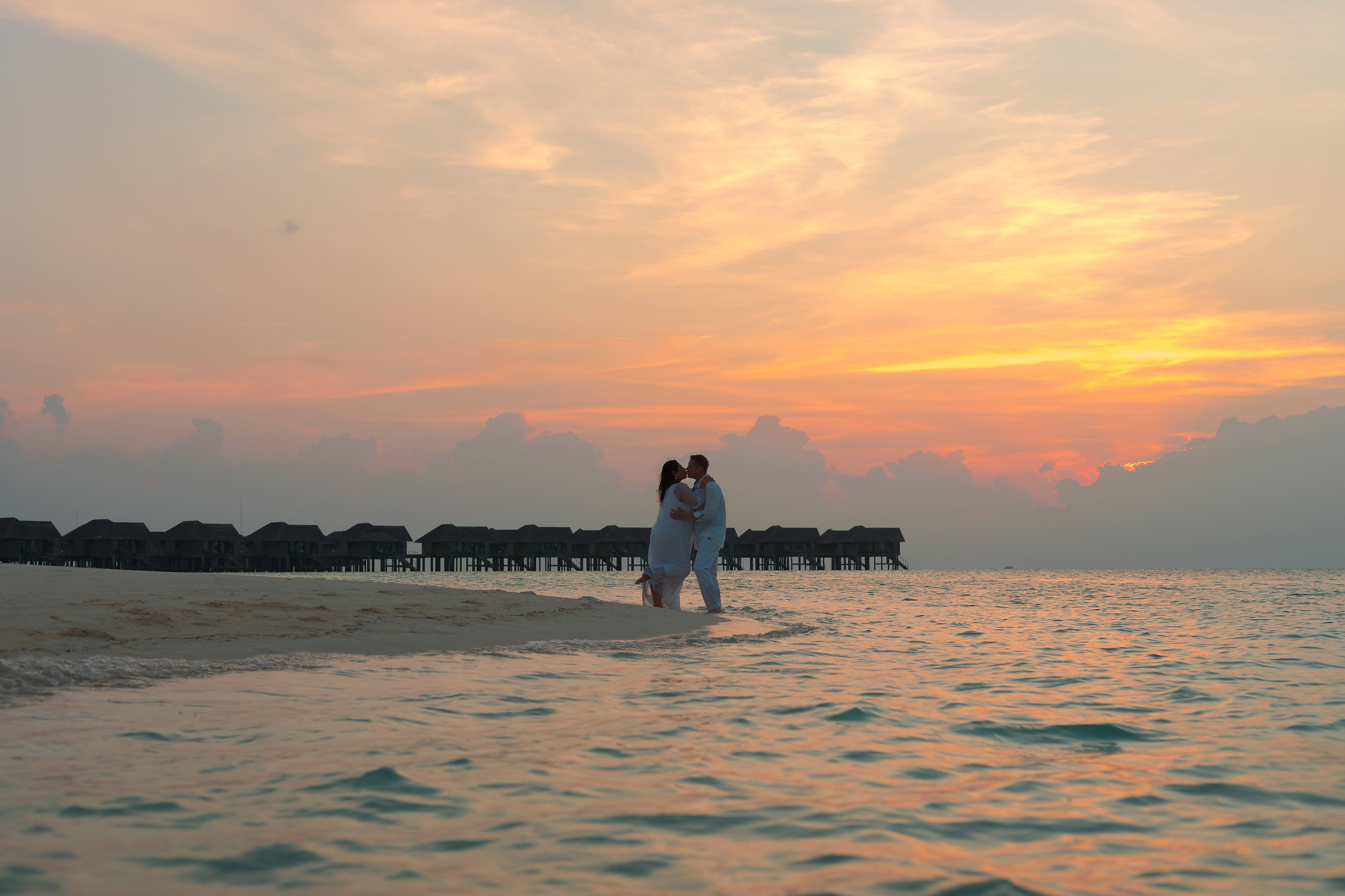 St Lucia, tropical beach, sunset, 5K Desktop Wallpaper