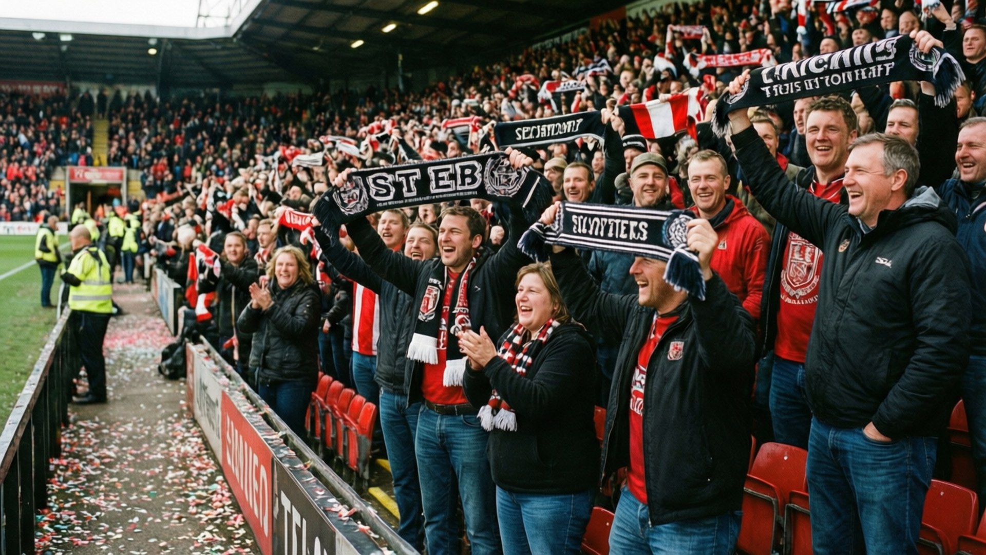 St Mirren, fans, cheering, Full HD Desktop Wallpaper