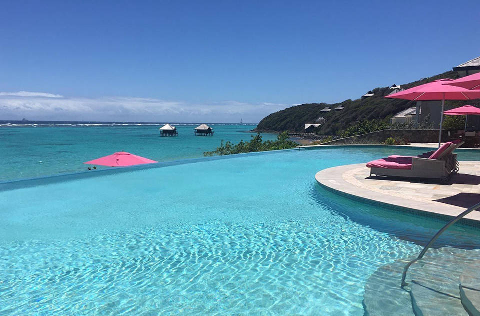 St Vincent and the Grenadines, the Mandarin Oriental, infinity pool, SD Desktop Wallpaper