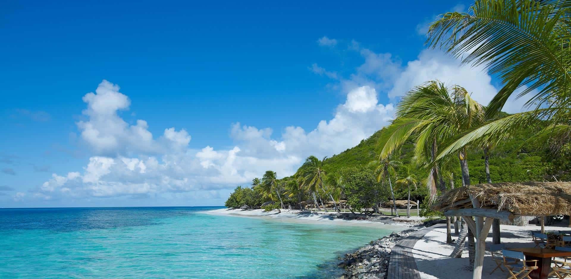 tropical beach paradise, St Vincent And Grenadines, turquoise waters, Full HD Desktop Wallpaper