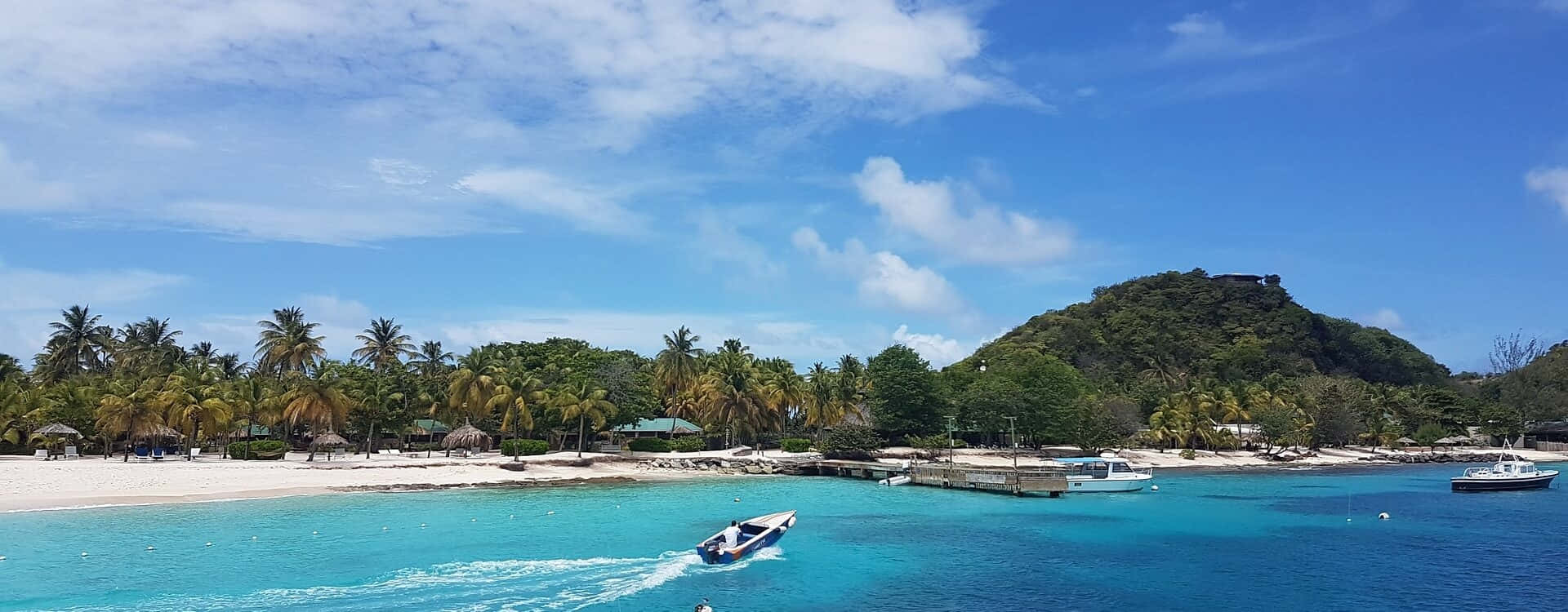 tropical beach scene, St Vincent And Grenadines, turquoise waters, Full HD Desktop Wallpaper