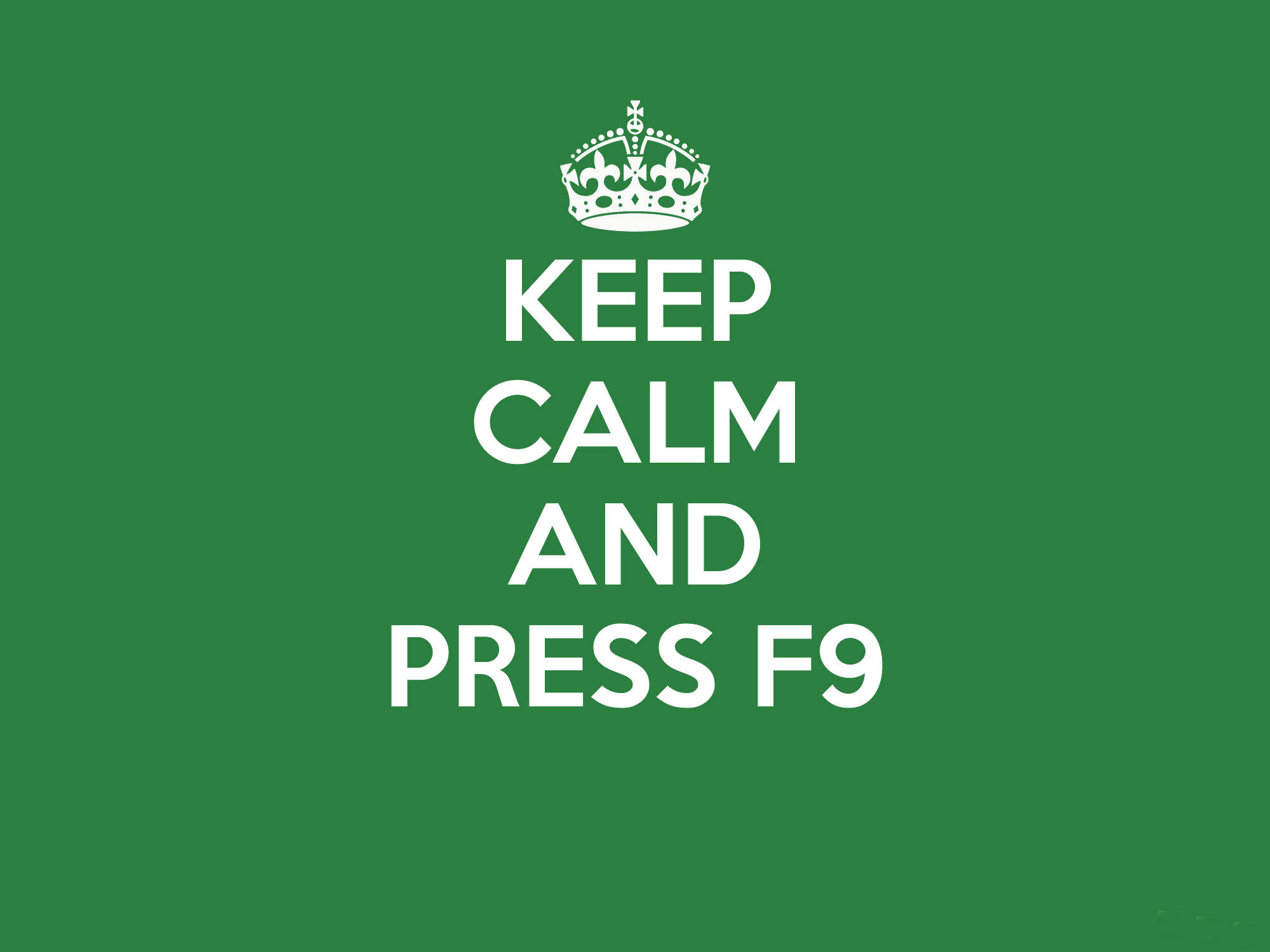 Excel, F9, green background, Full HD Desktop Wallpaper