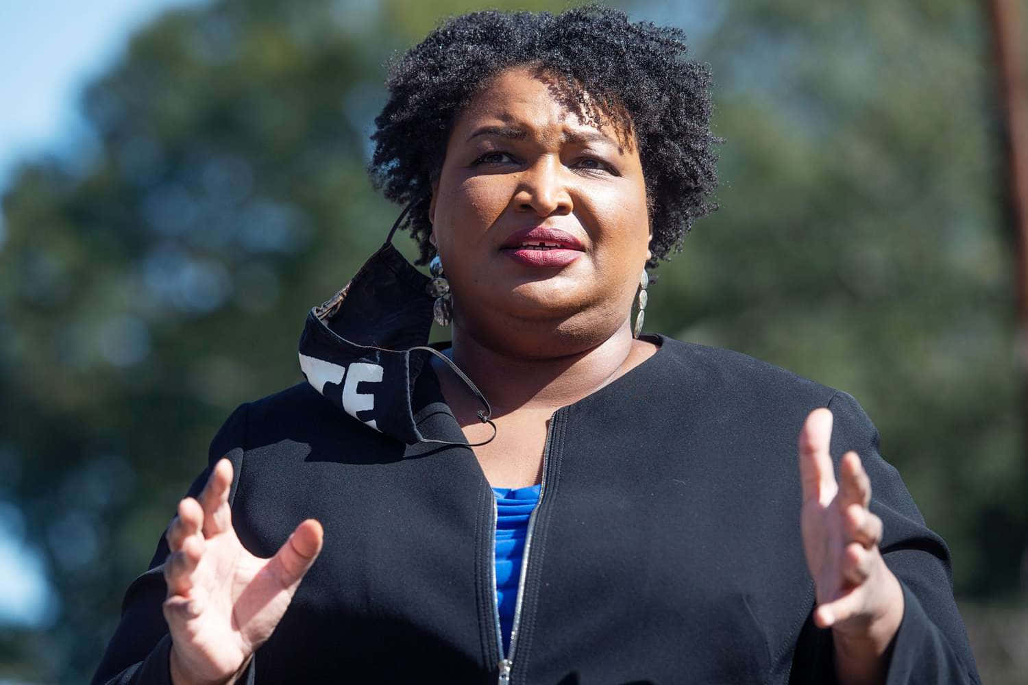Stacey Abrams, Black woman, curly hair, HD Desktop Wallpaper