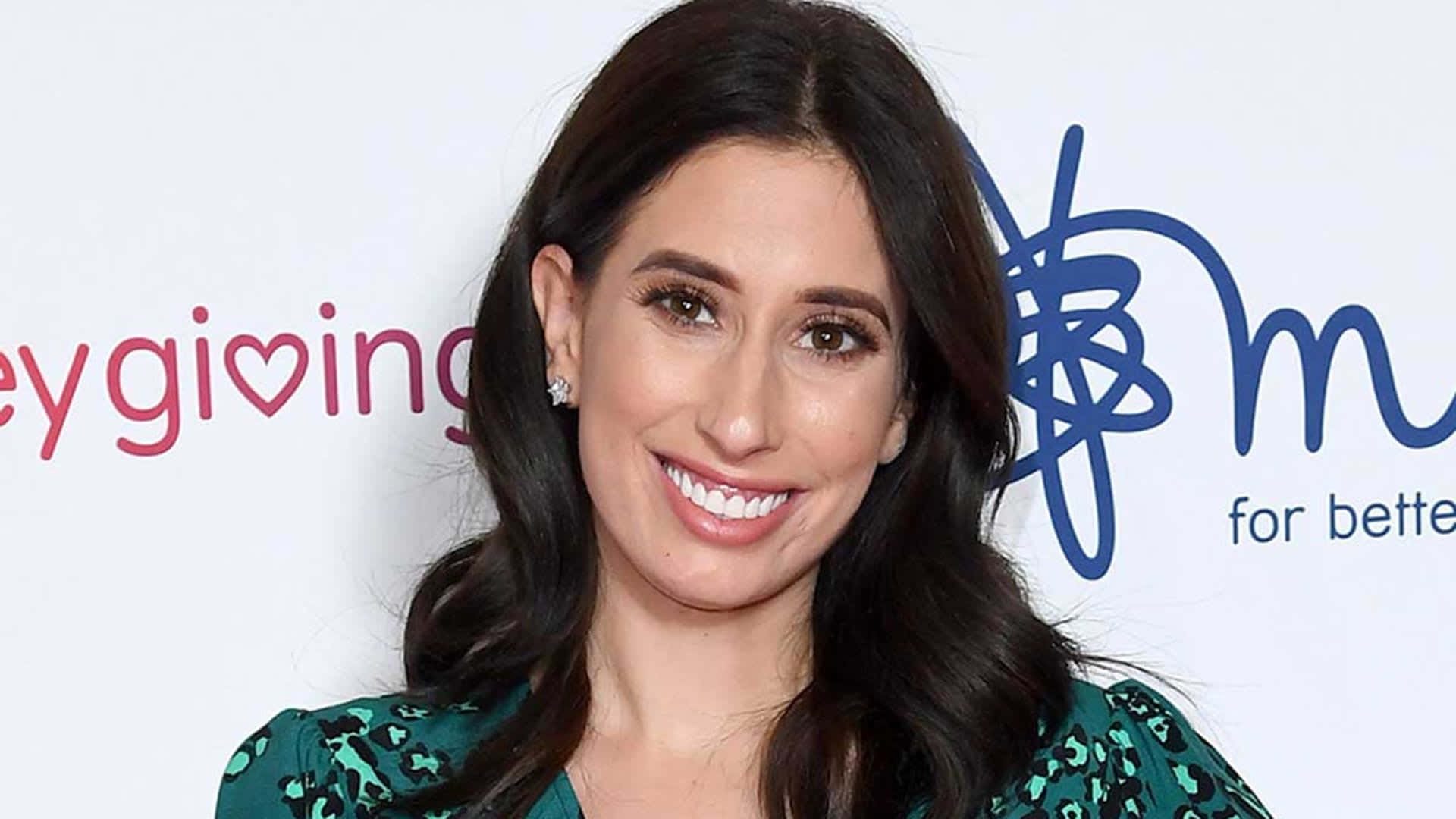Stacey Solomon, charity event, green patterned top, Full HD Desktop Wallpaper