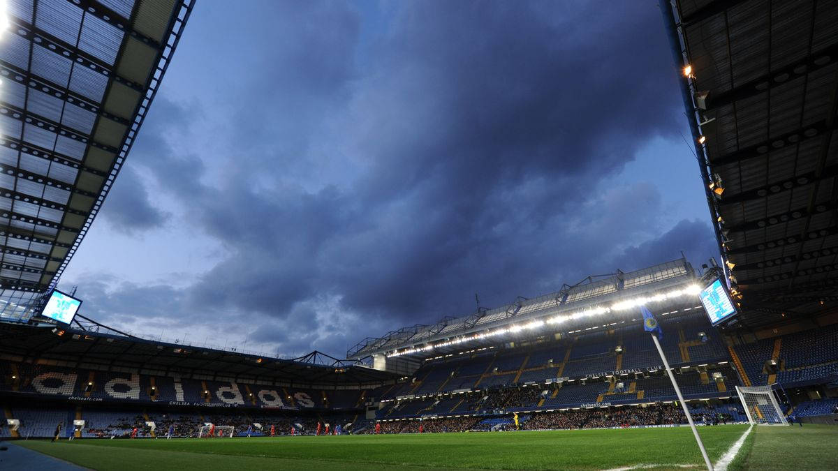Stamford Bridge, dark skies, bright lights, SD Desktop Wallpaper