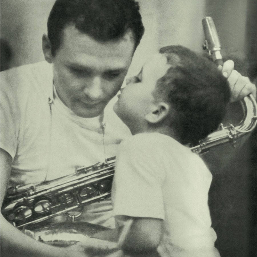 Stan Getz, saxophone, black and white, SD Desktop Wallpaper