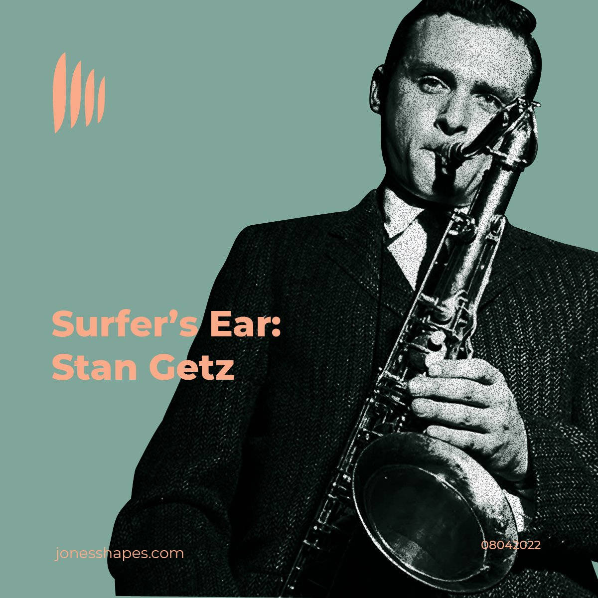 Stan Getz, Surfer's Ear, black and white portrait, SD Desktop Wallpaper