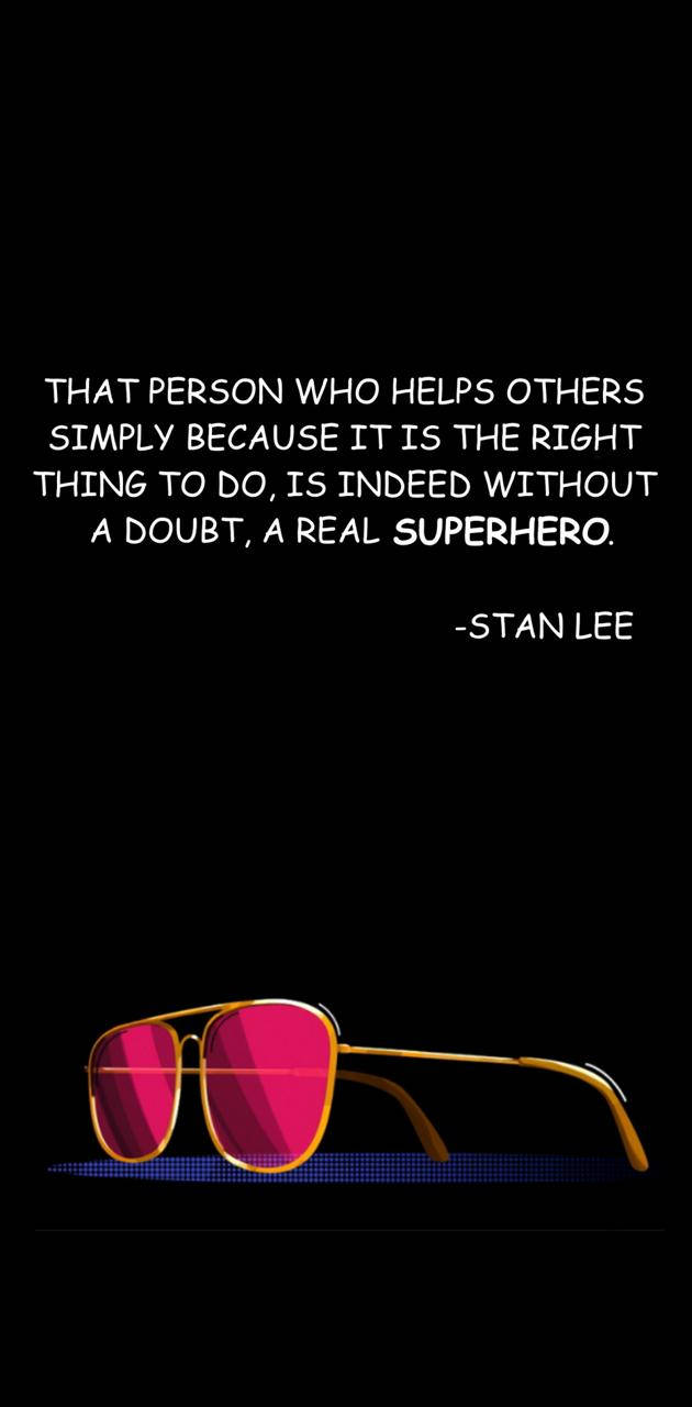 Stan Lee, gold-rimmed sunglasses, pink lenses, HD Phone Wallpaper
