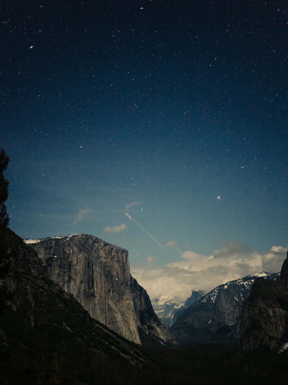 Standard, Mountain View, starry night sky, HD Phone Wallpaper