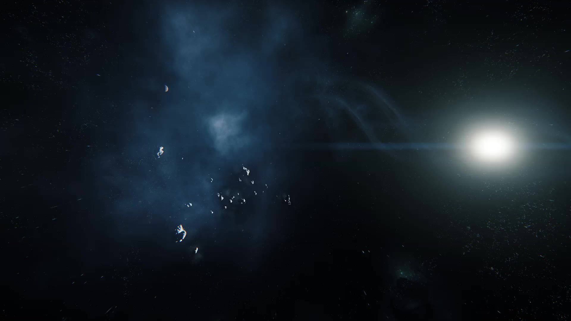 Star Citizen, cosmic nebula, deep blue, Full HD Desktop Wallpaper