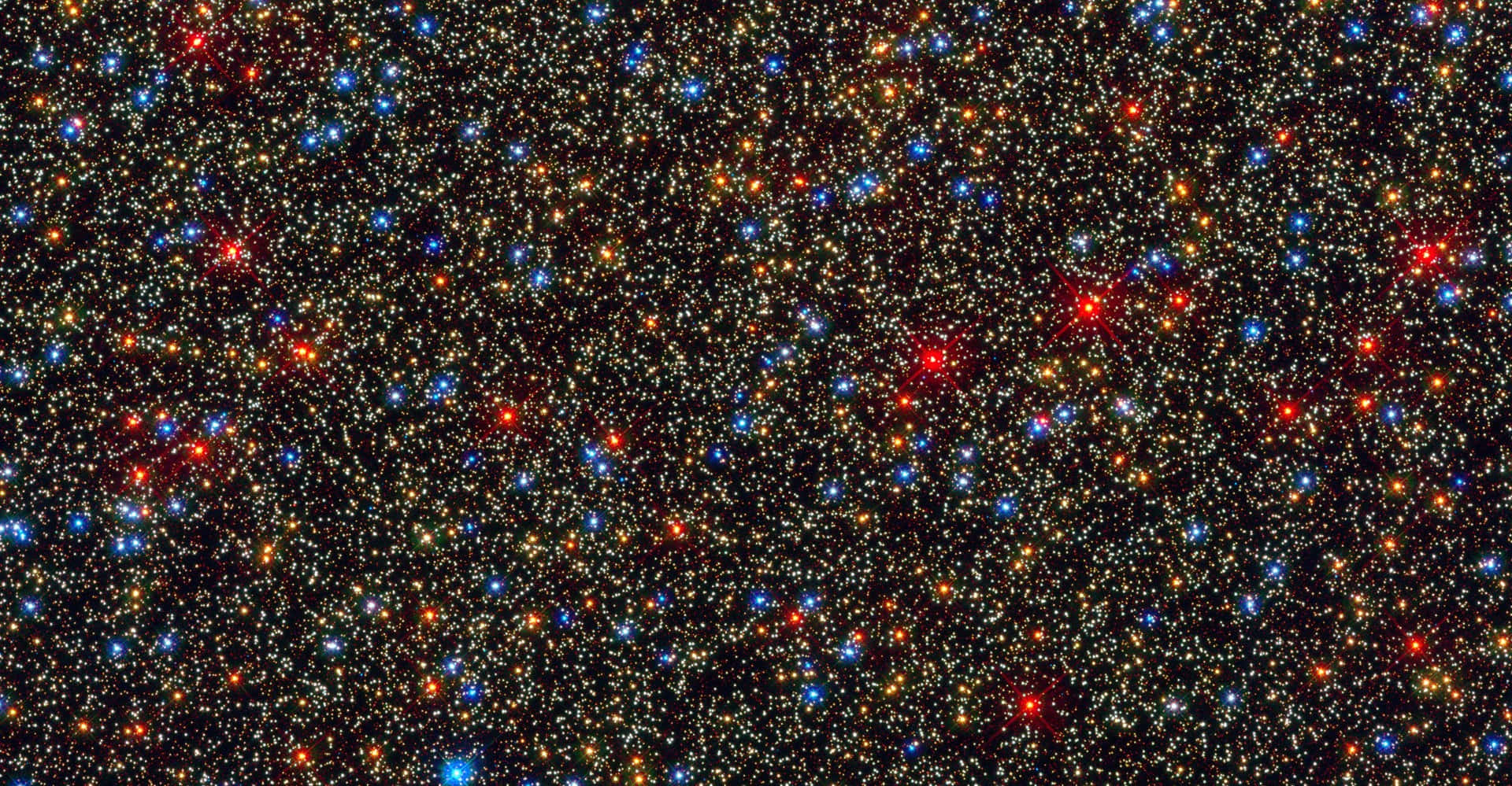 Star Cluster, red, blue, Full HD Desktop Wallpaper