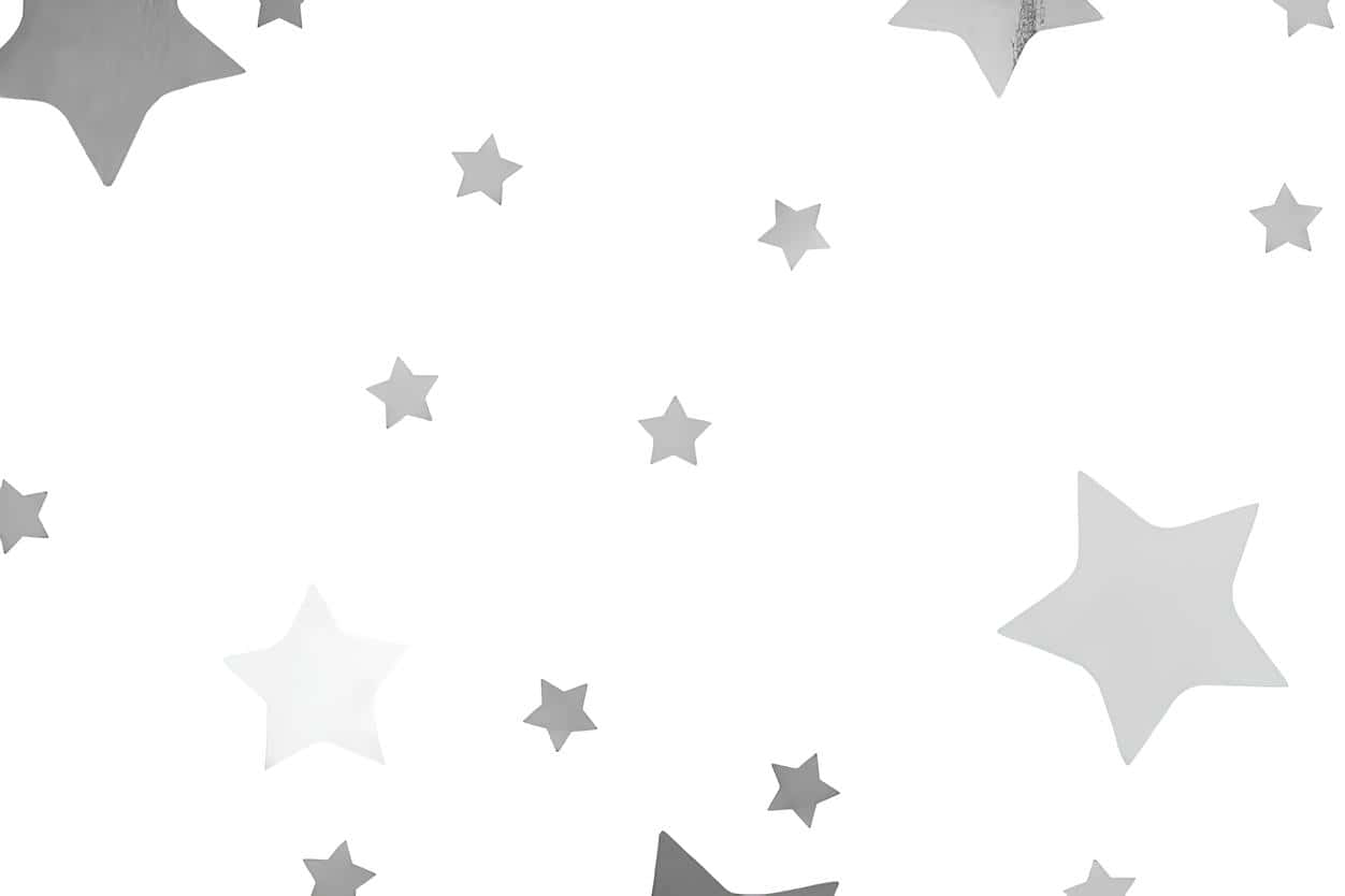 Scattered Stars Pattern, silver, star-shaped confetti, SD Desktop Wallpaper