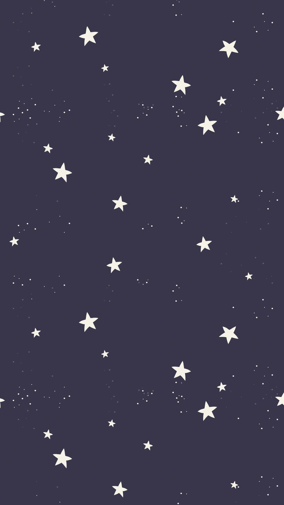 simple stars pattern, deep purple background, white stars, Full HD Phone Wallpaper