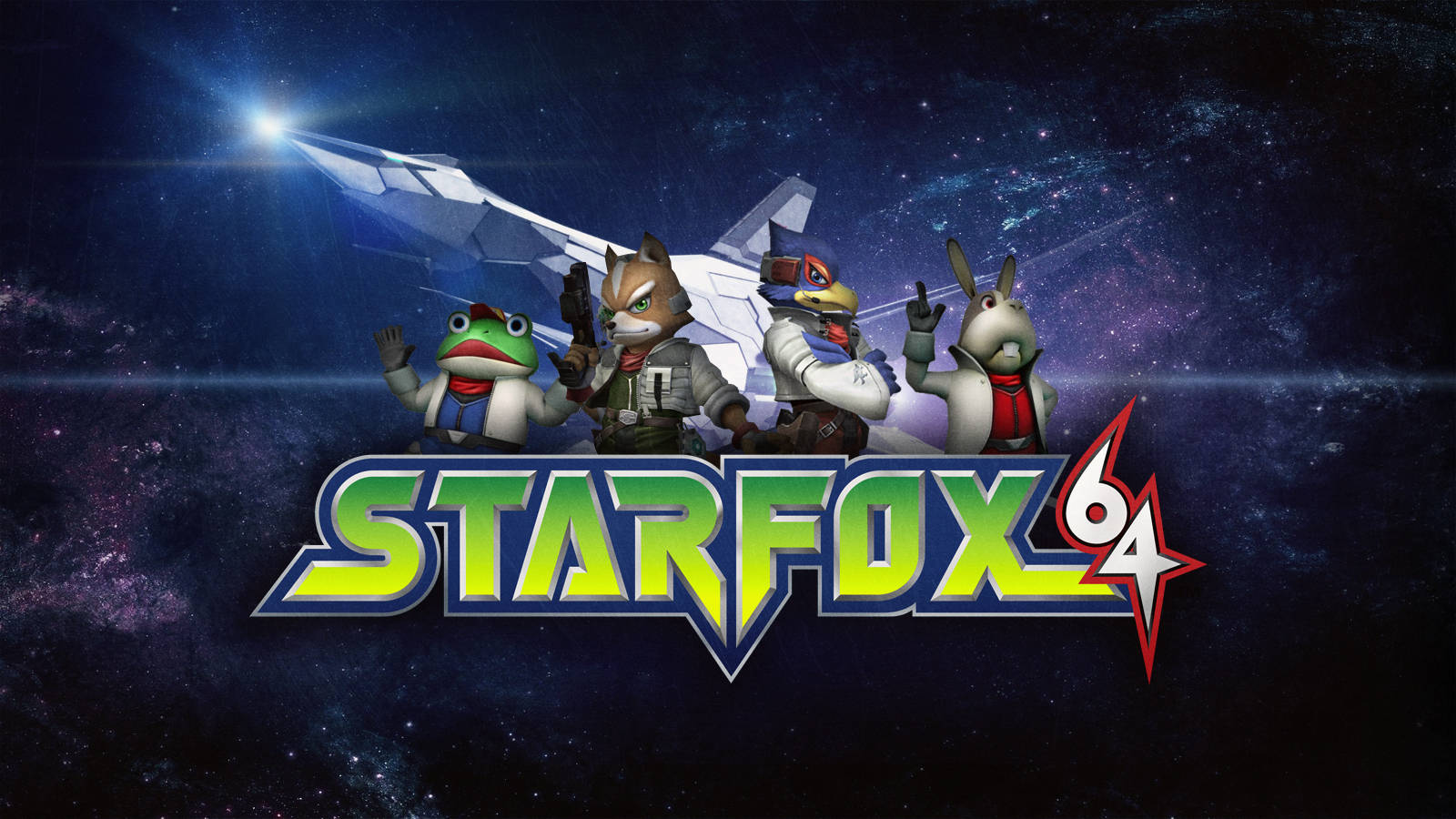 Star Fox 64, Star Fox 64 logo, four anthropomorphic animal heroes, HD Desktop Wallpaper