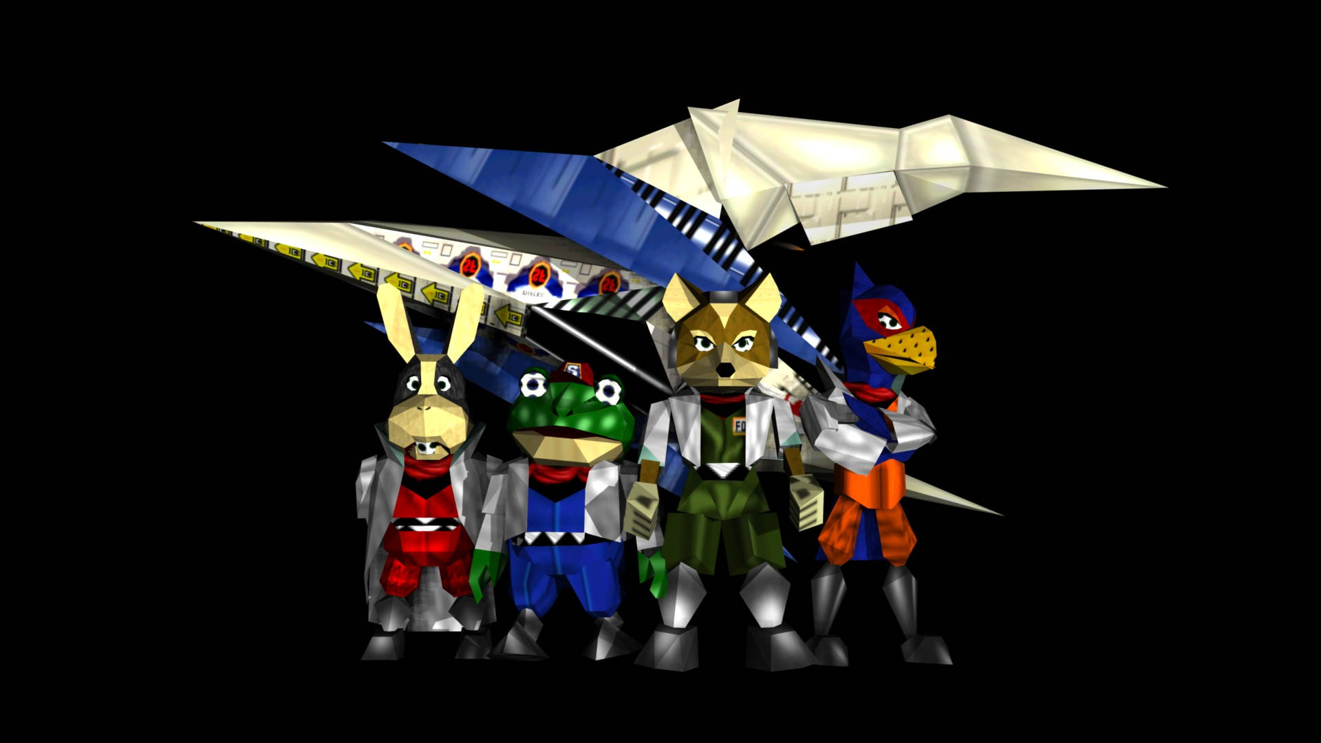 Star Fox 64, retro model, futuristic armor, Full HD Desktop Wallpaper