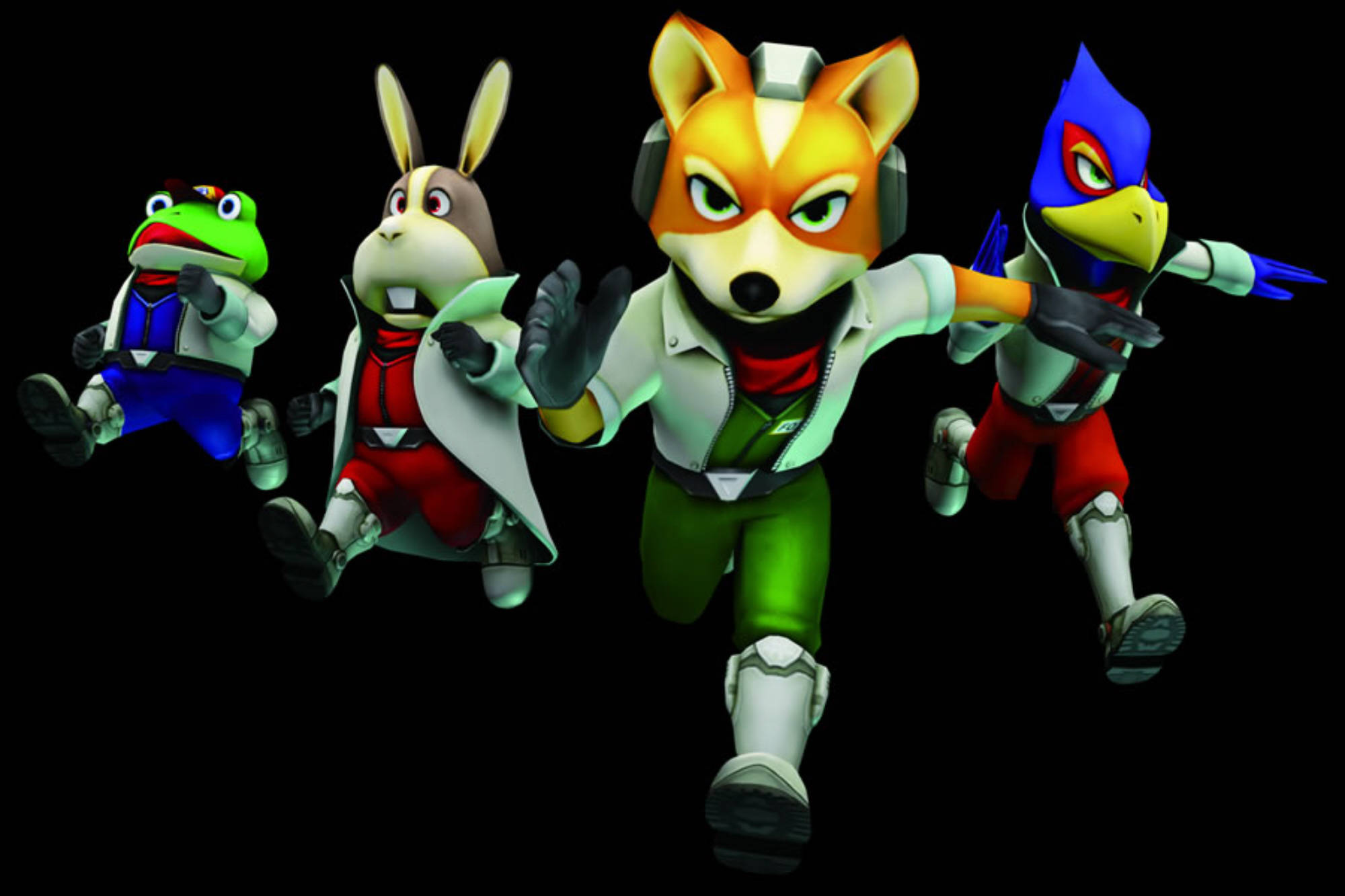 Star Fox, anthropomorphic animal racers, futuristic gear, Full HD Desktop Wallpaper