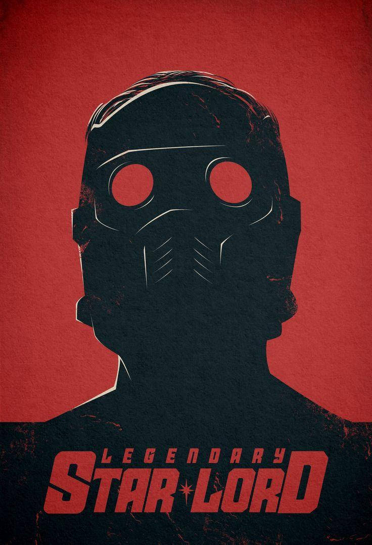 Star-Lord, helmet, red background, SD Phone Wallpaper