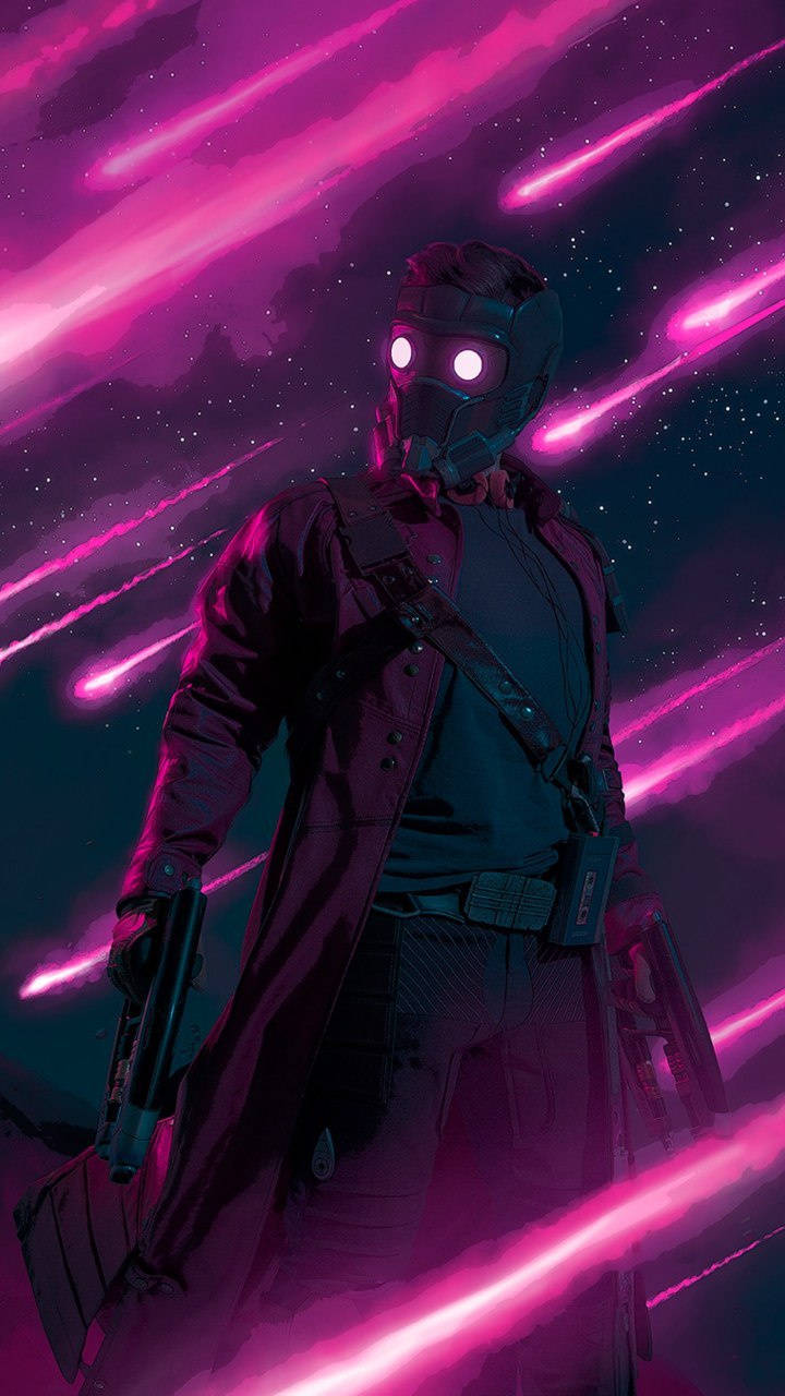 Star-Lord, neon pink, cosmic void, HD Phone Wallpaper