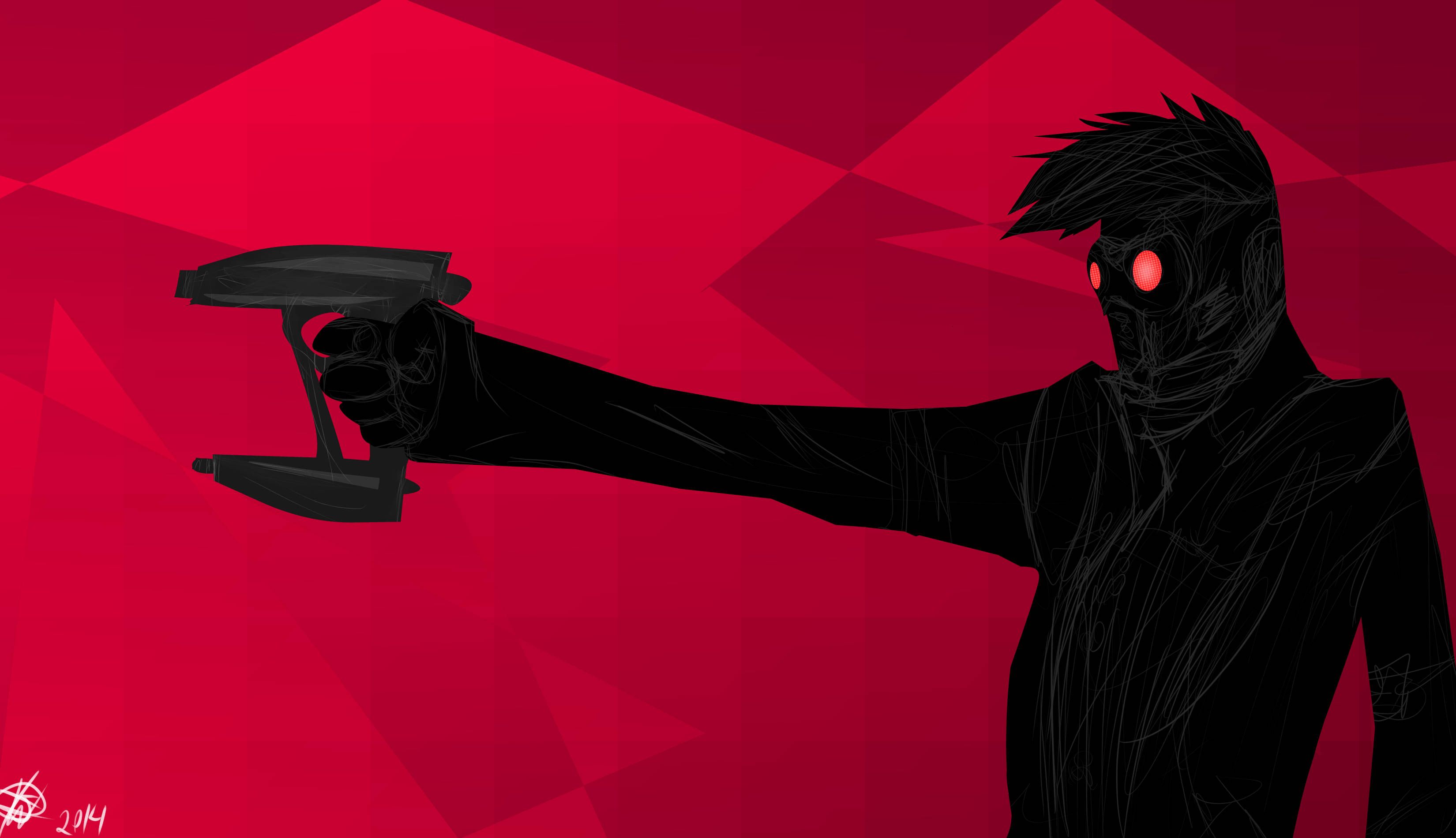 Star Lord, red, black, 2K Desktop Wallpaper