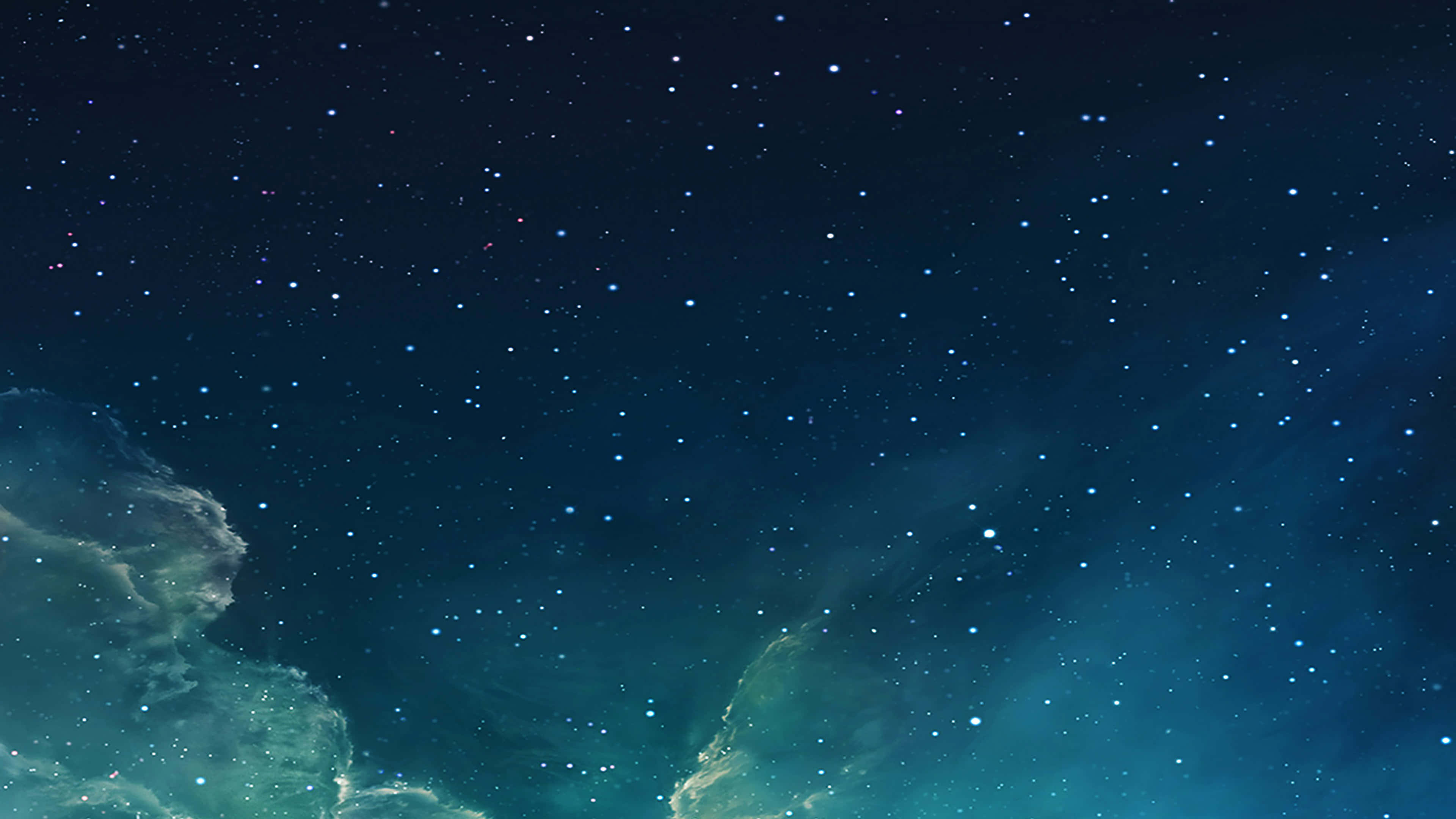 Starry Night Sky, twinkling stars, glowing nebulae, 4K Desktop Wallpaper