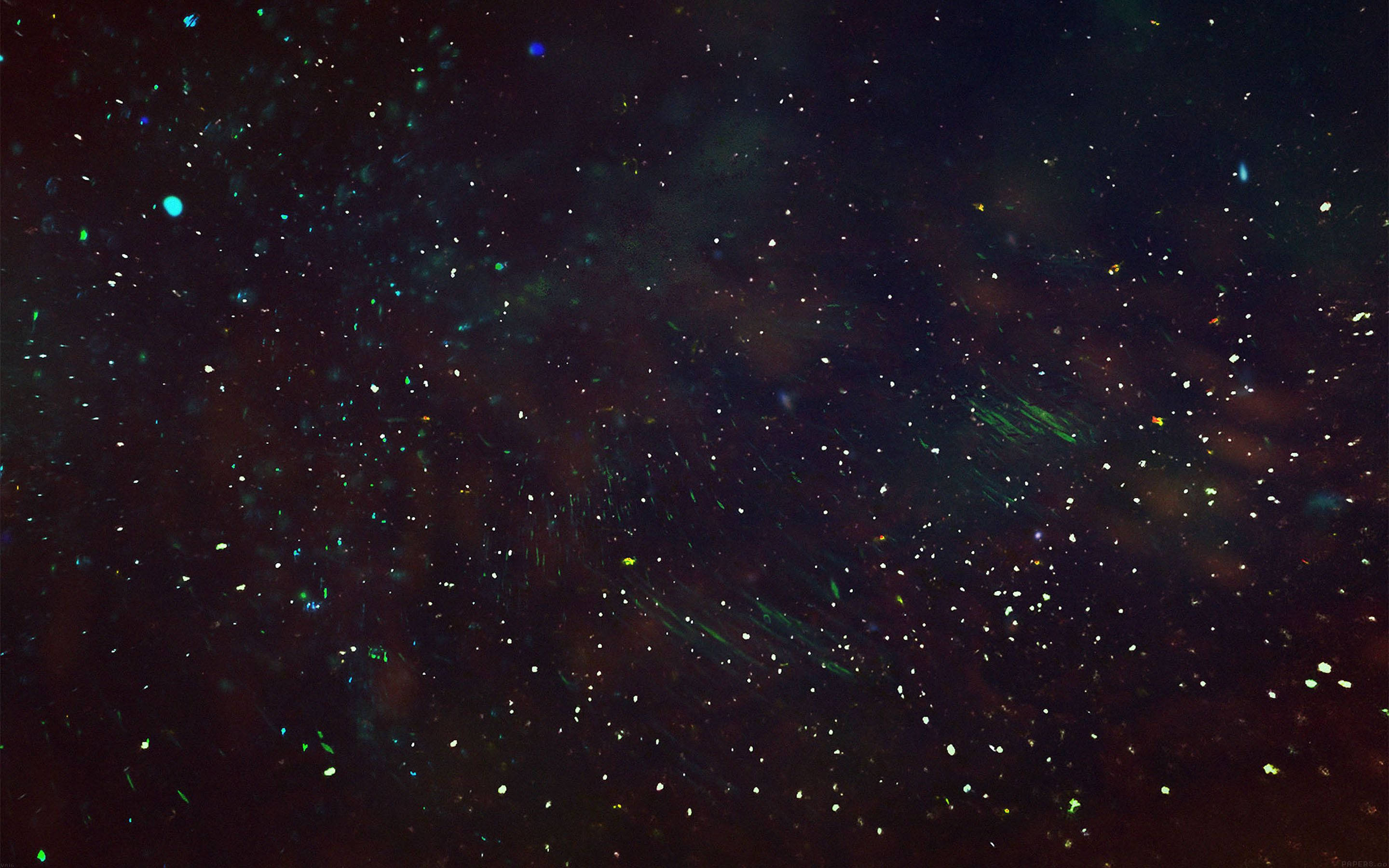 Star Space, green particles, blue particles, 2K Desktop Wallpaper