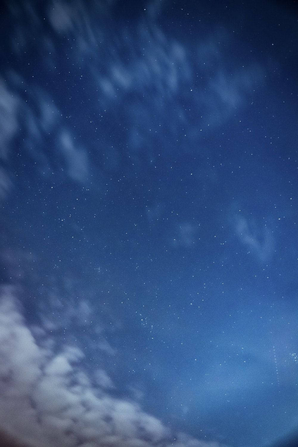 Star Space, starry night sky, soft clouds, HD Phone Wallpaper