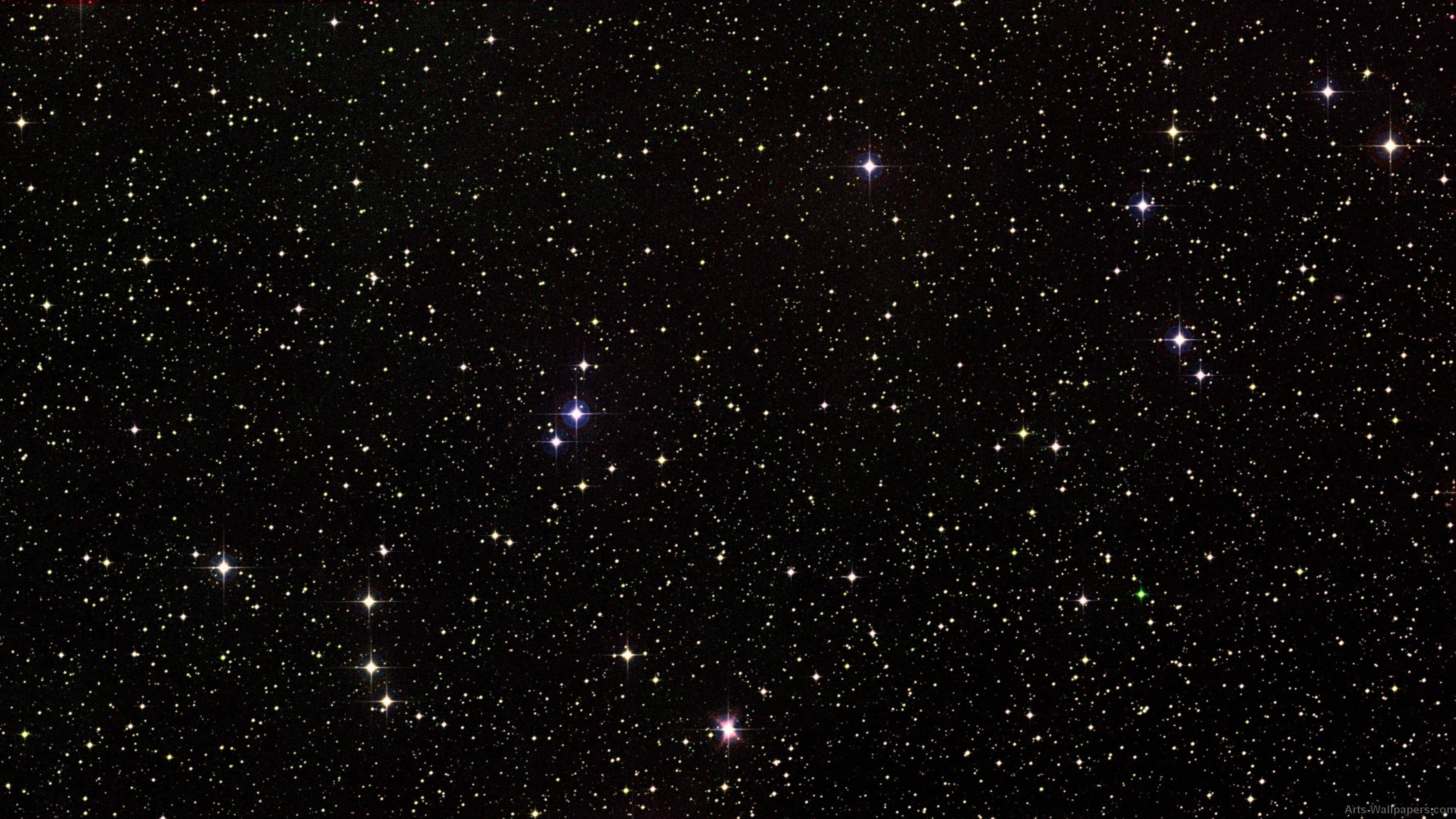 Star Space, night sky, twinkling stars, 2K Desktop Wallpaper