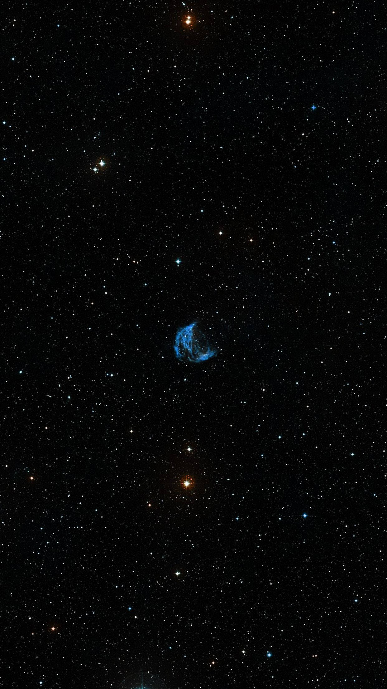 Star Space, blue nebula, dense field of stars, Full HD Phone Wallpaper