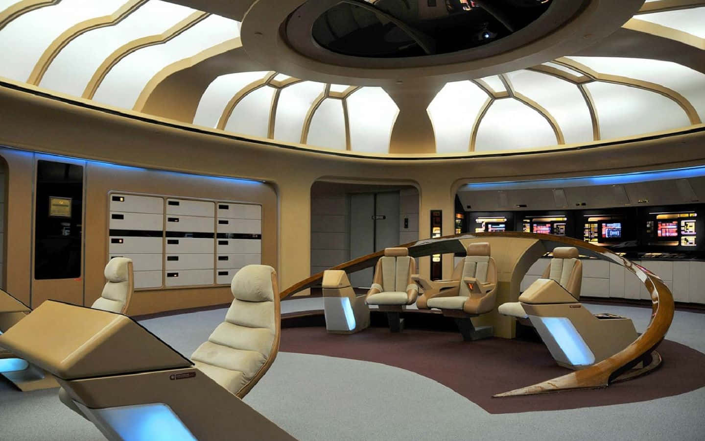 Star Trek Enterprise Bridge, Enterprise, futuristic spaceship lounge, HD Desktop Wallpaper
