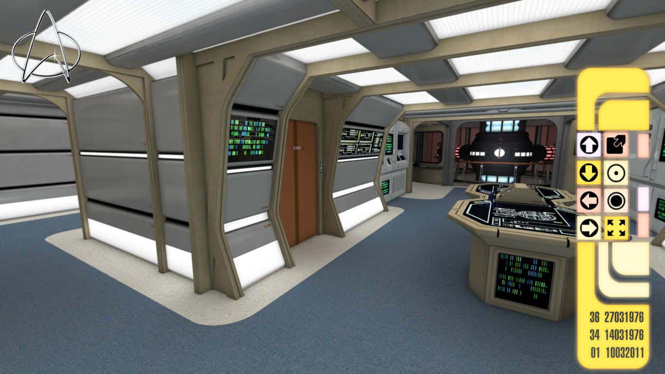 Star Trek Enterprise Bridge, U.S.S. Enterprise, green screens, HD Desktop Wallpaper