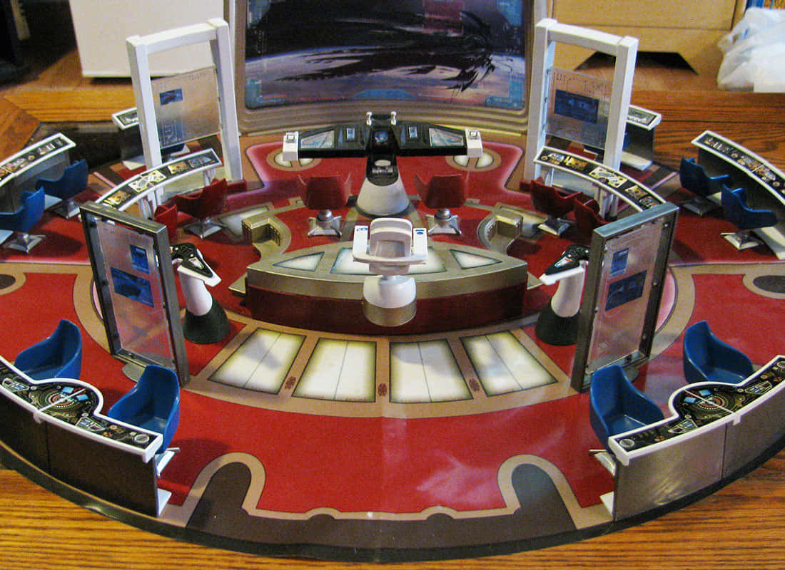 Star Trek Enterprise, bridge, red flooring, SD Desktop Wallpaper