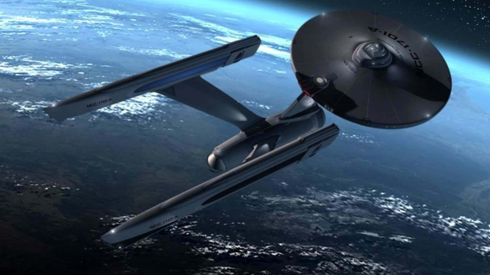 Star Trek Enterprise, starship, Earth, Full HD Desktop Wallpaper