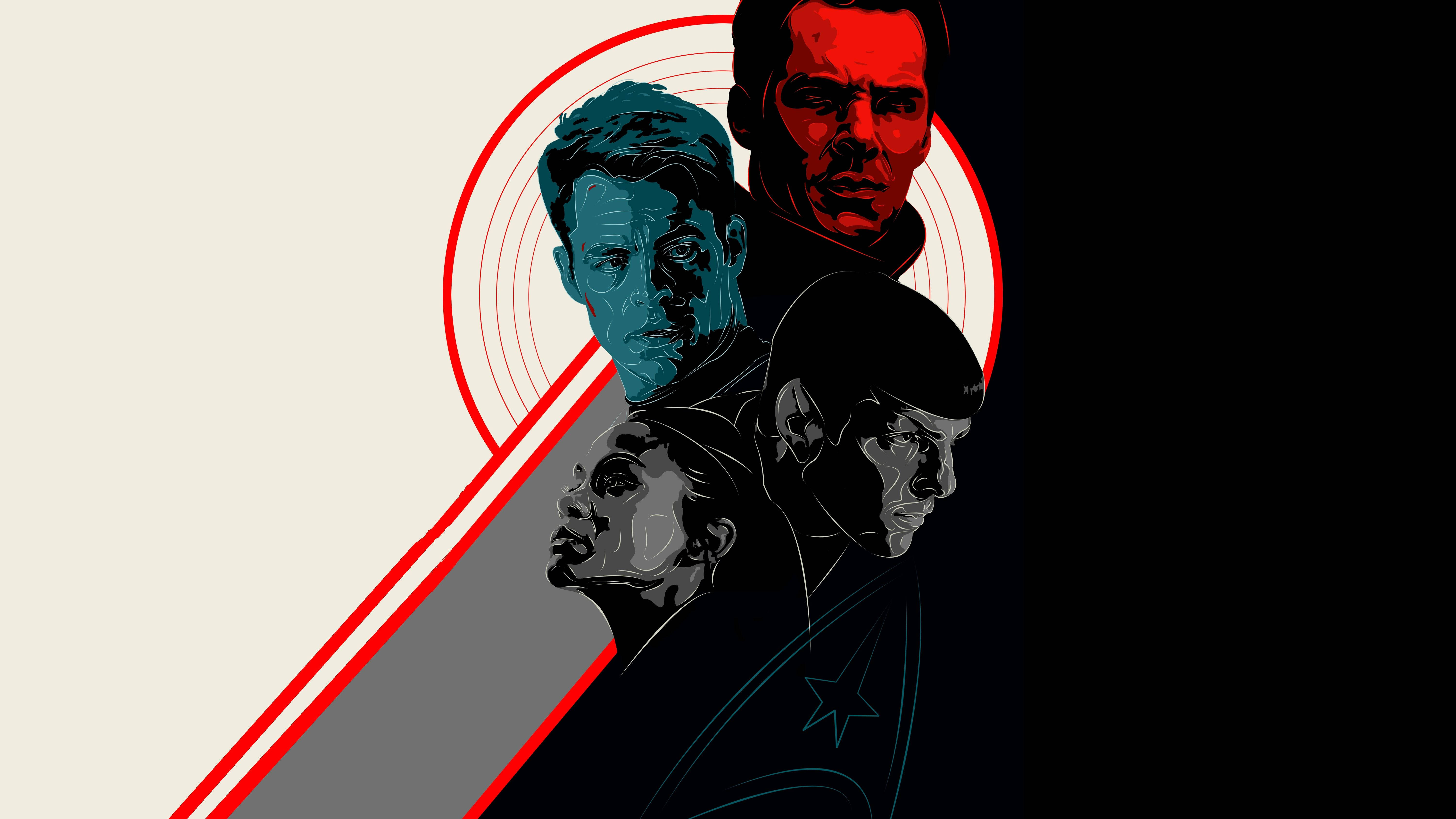 Star Trek Into Darkness, pop art, red, 5K Desktop Wallpaper