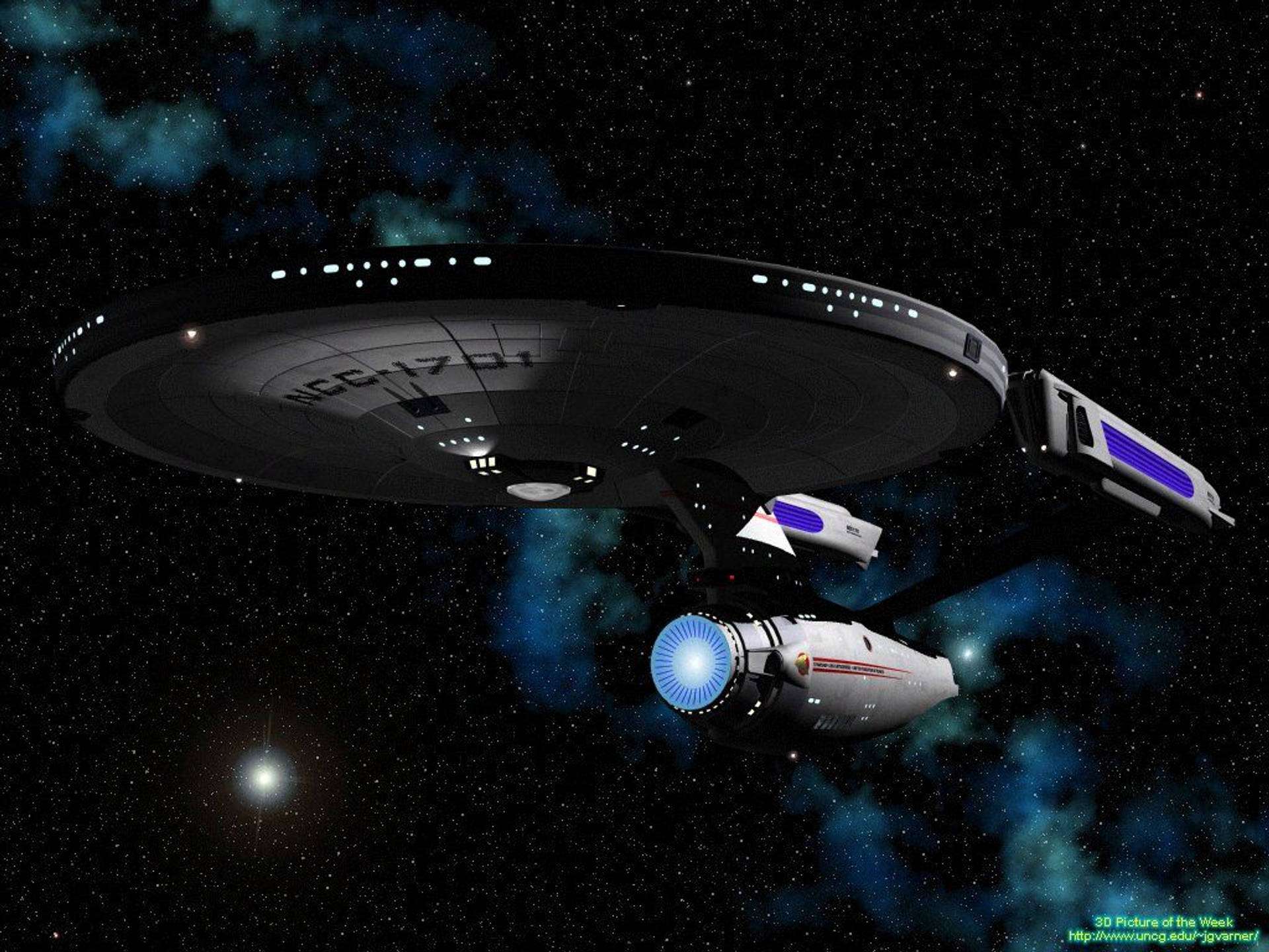 Star Trek, starship, 3D rendering, Full HD Desktop Wallpaper