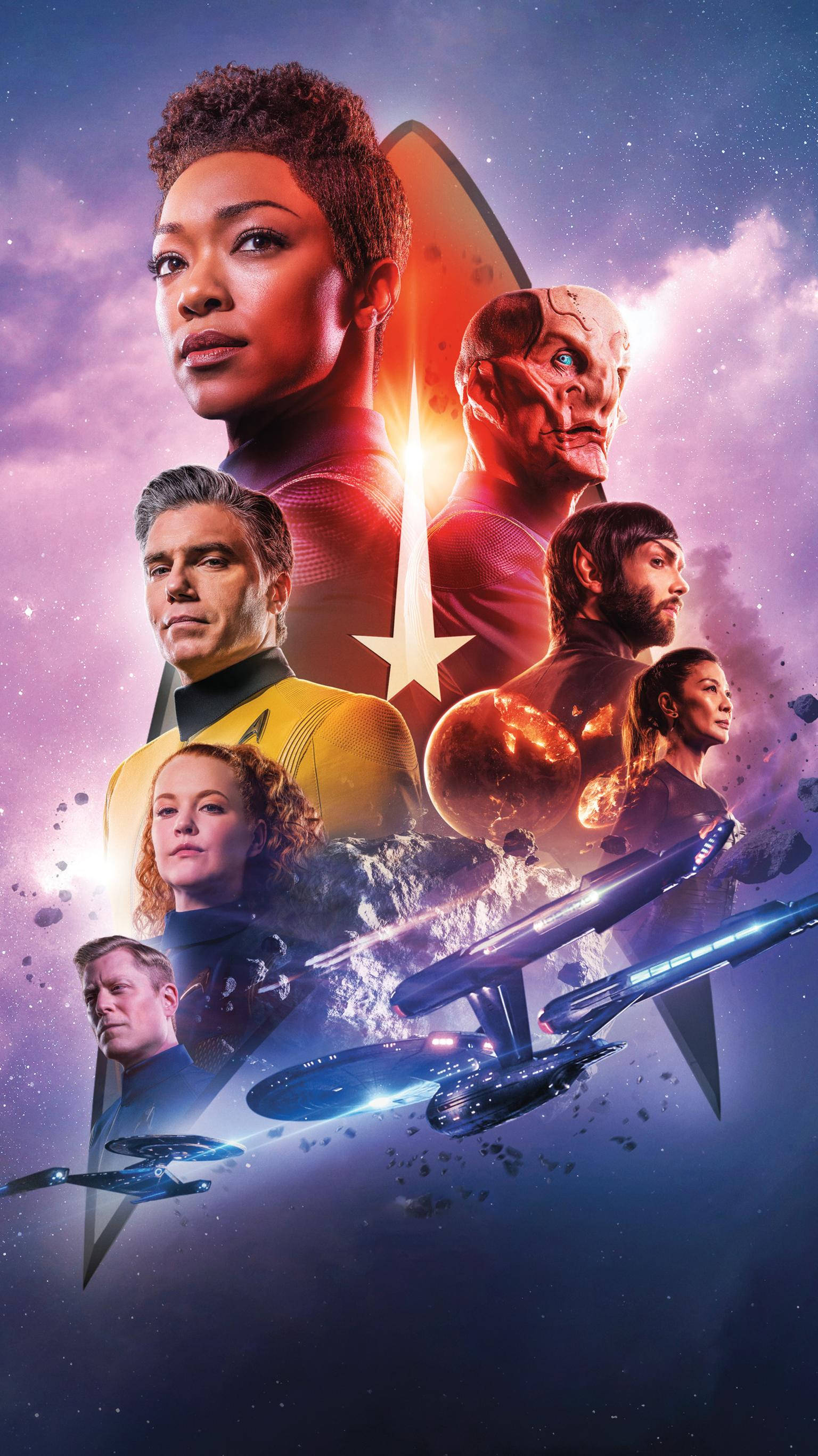 Star Trek, iPhone, crew portraits, 2K Phone Wallpaper