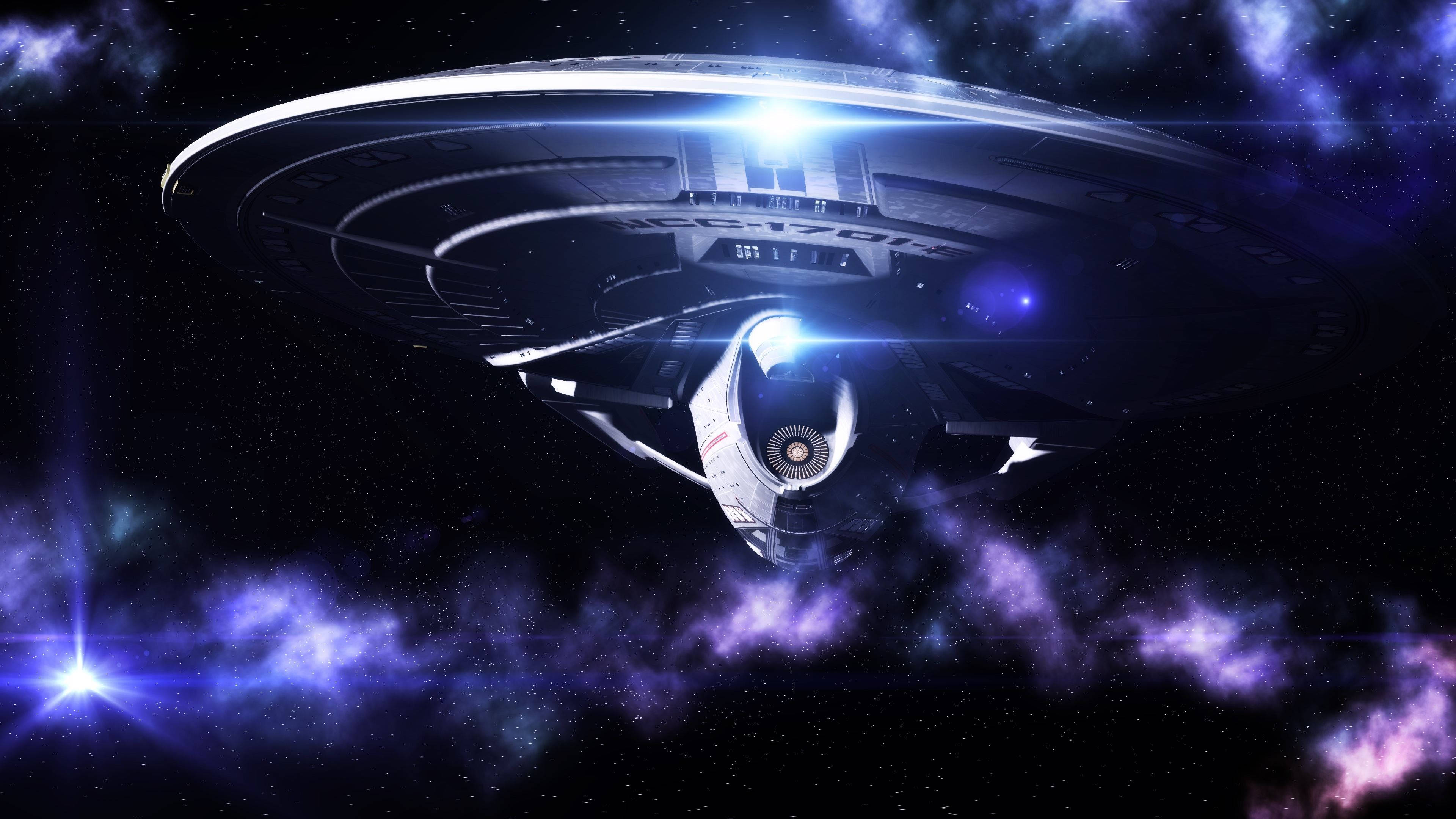 Star Trek, starship, nebula, 4K Desktop Wallpaper