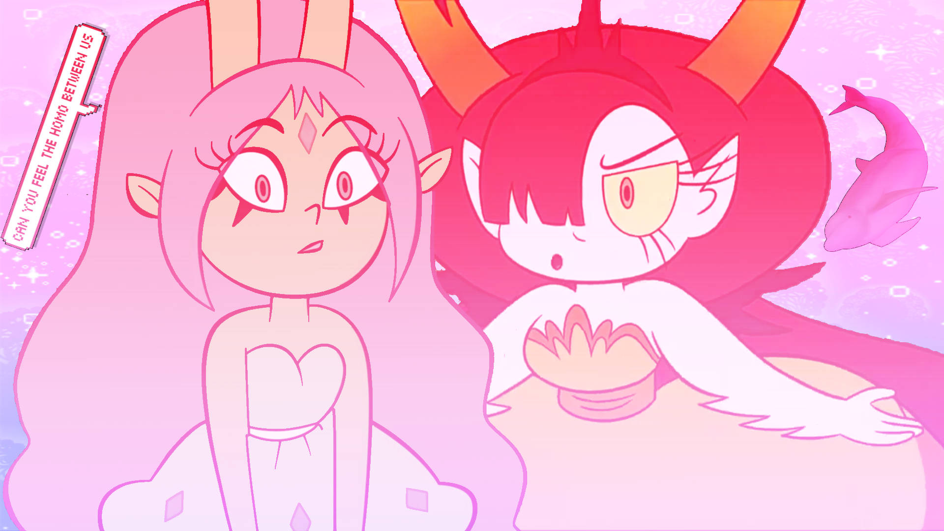Pink Star, Star Vs The Forces Of Evil, pink hair, Full HD Desktop Wallpaper