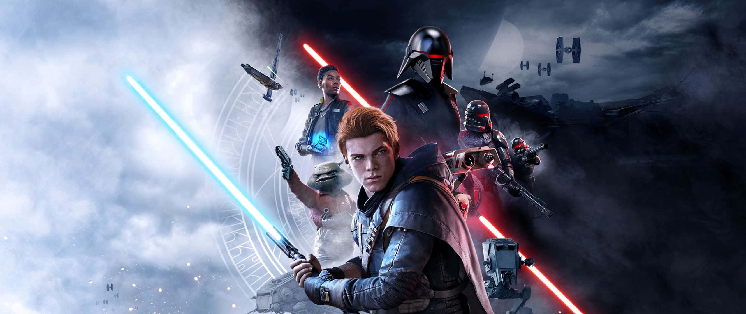 Star Wars, 2560 X 1080, blue lightsabers, 2K Desktop Wallpaper