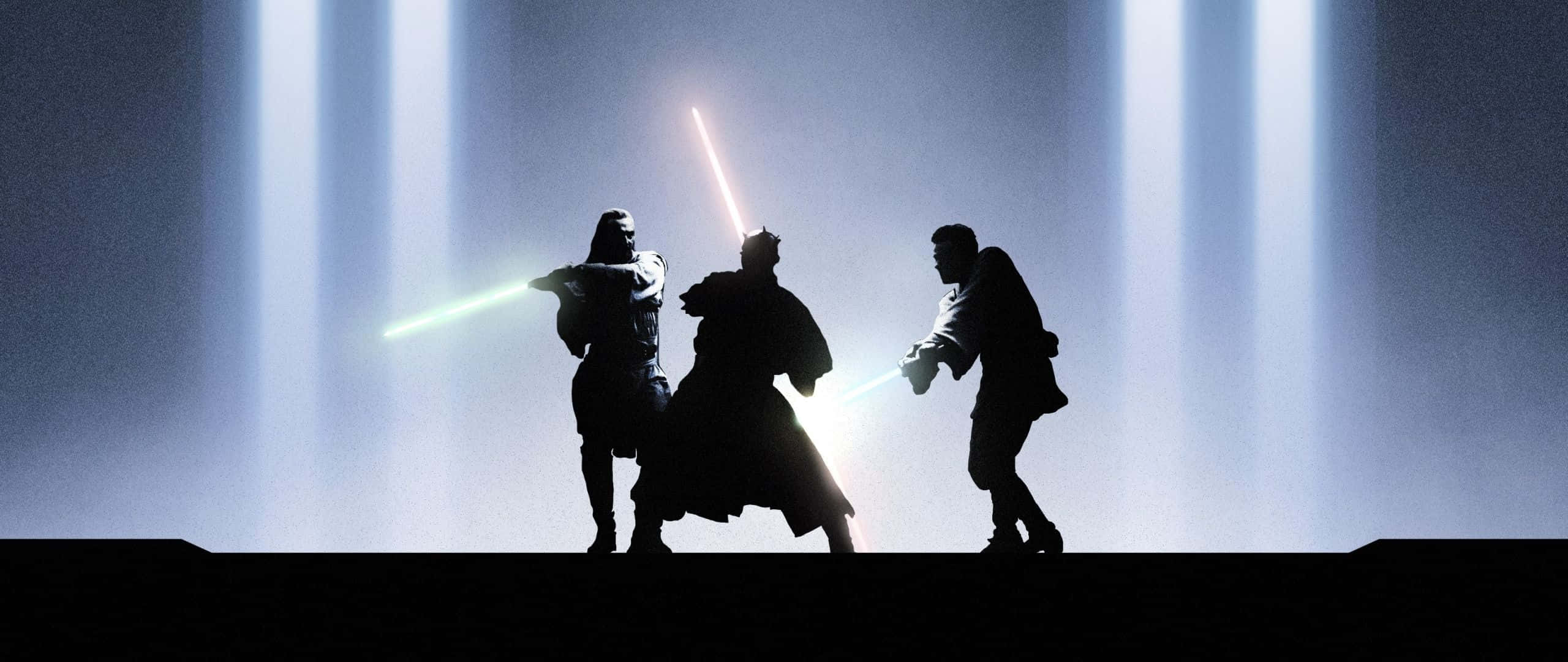 Star Wars, 2560 X 1080, lightsaber battle, 2K Desktop Wallpaper