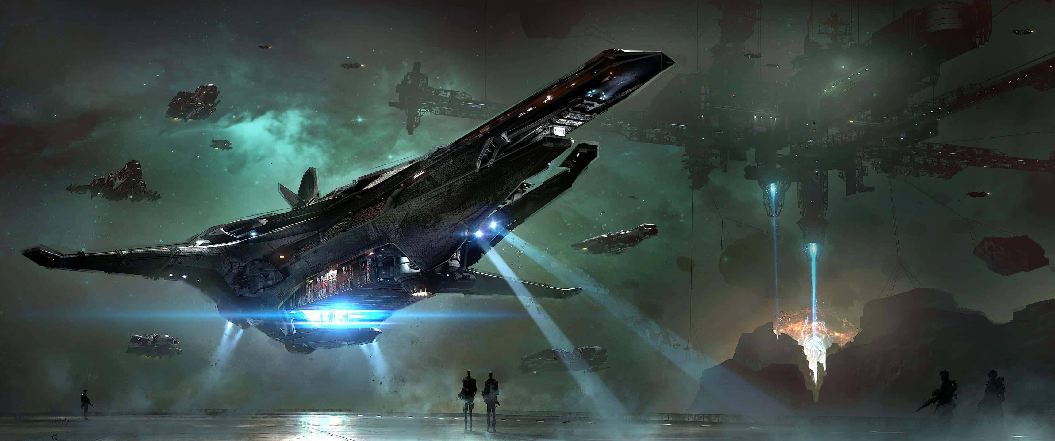 Star Wars, 3440x1440, futuristic spaceship, 2K Desktop Wallpaper