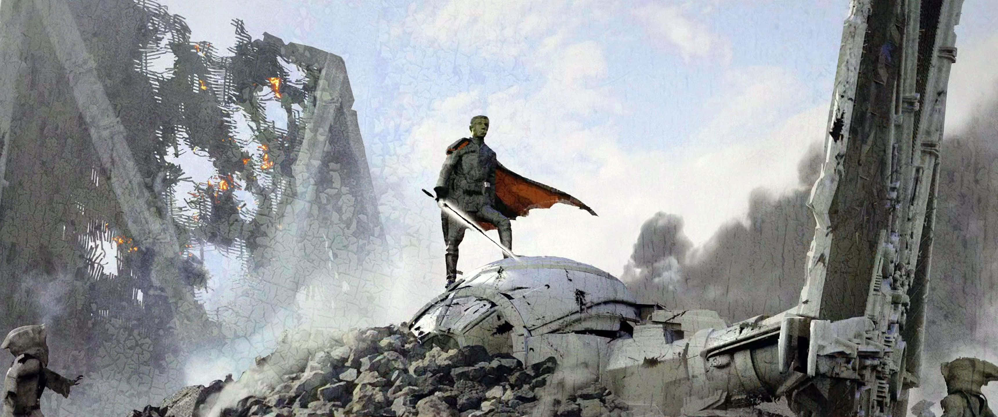 Star Wars, 3440x1440, red cape, 2K Desktop Wallpaper