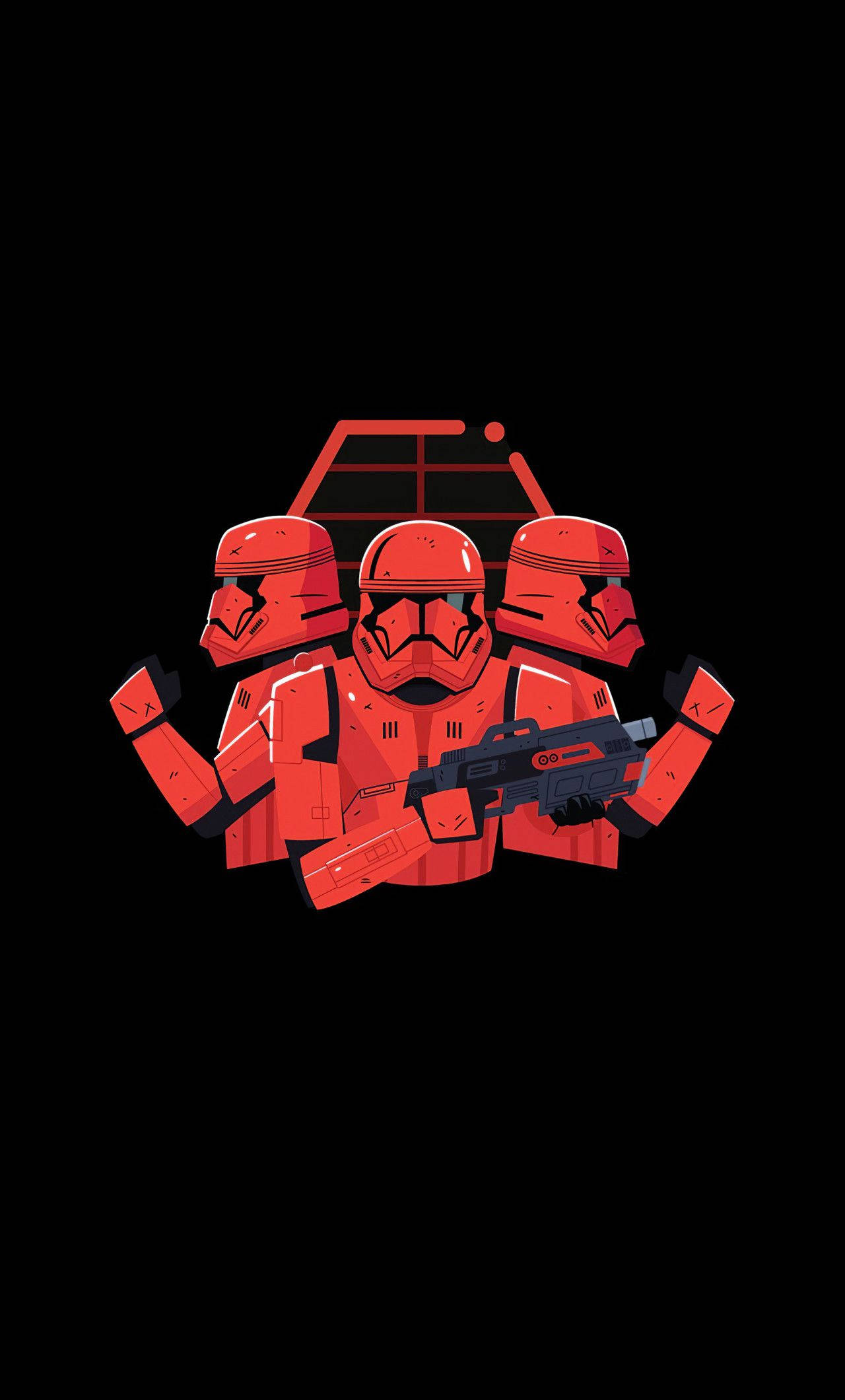 Synthwave, Star Wars, 4K iPhone, Full HD Phone Wallpaper