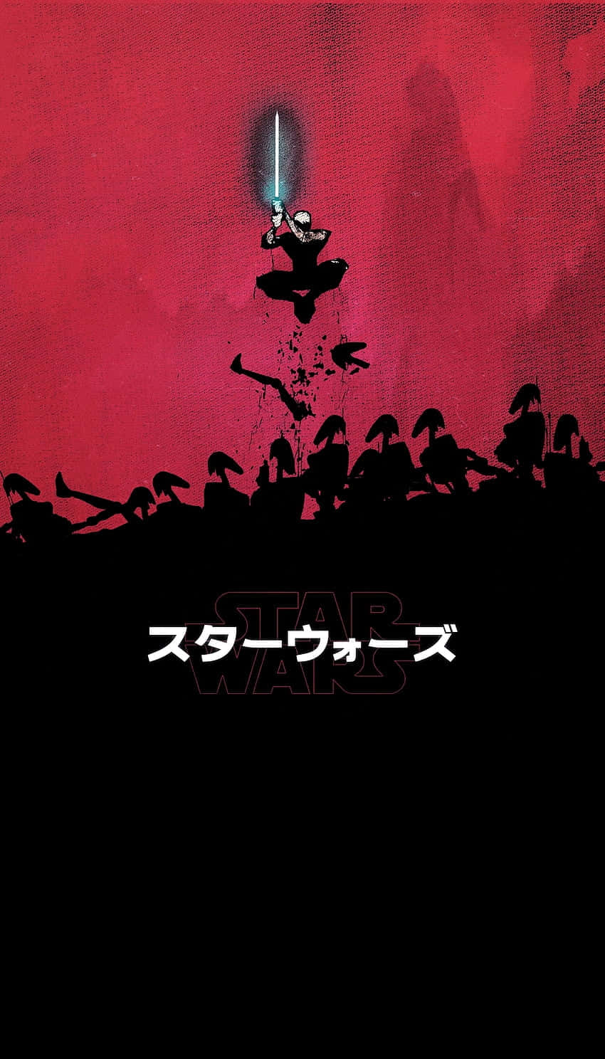 Star Wars, samurai showdown, glowing blue lightsaber, HD Phone Wallpaper
