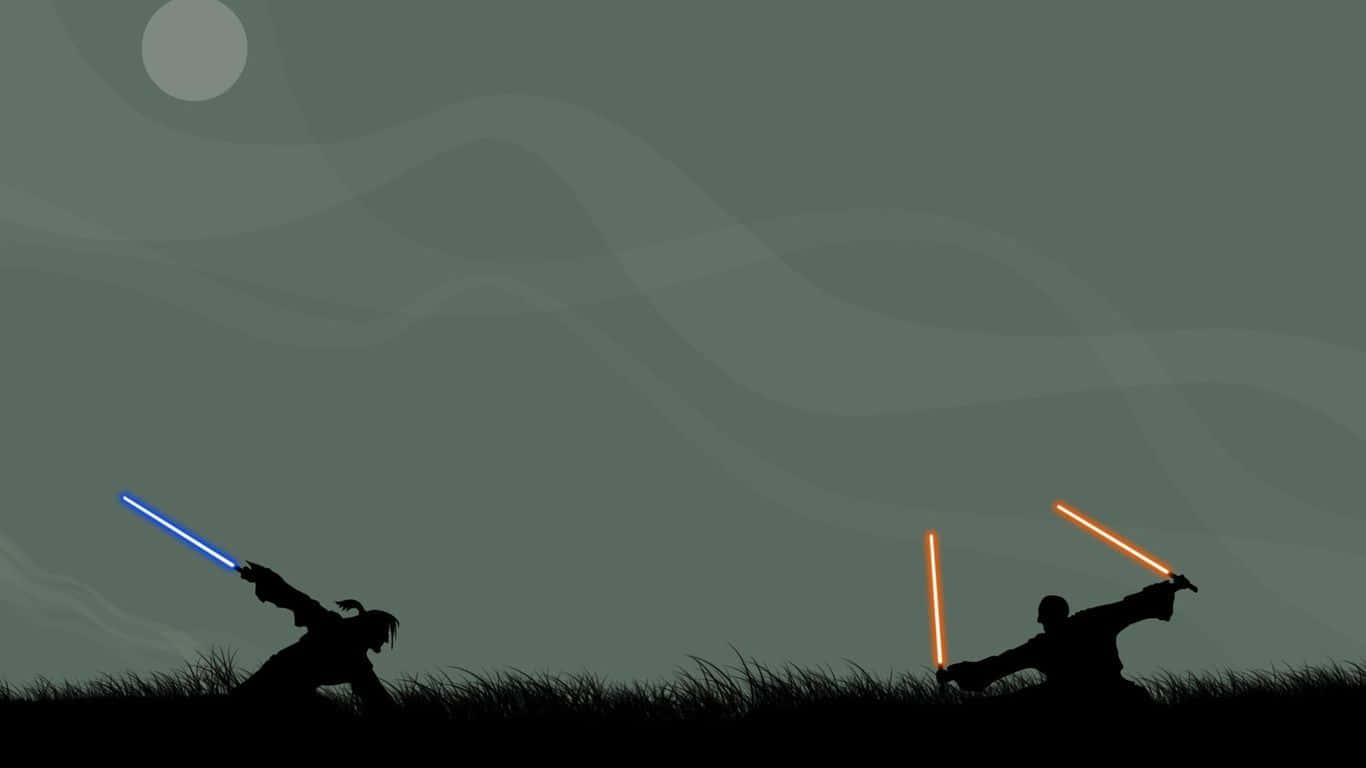Star Wars, lightsabers, glowing blue, HD Desktop Wallpaper