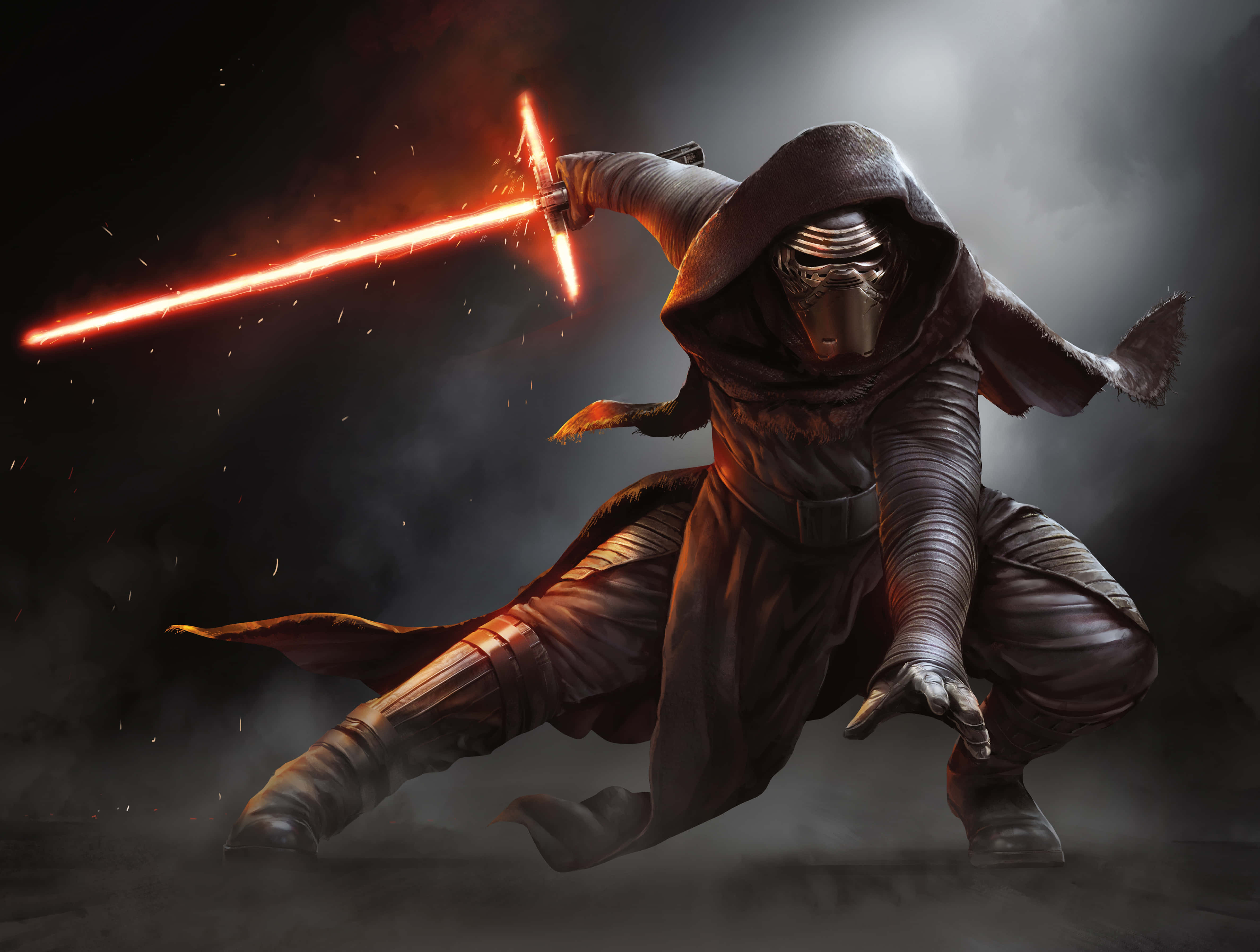 Star Wars Empire, cloaked figure, dark robes, 4K Desktop Wallpaper