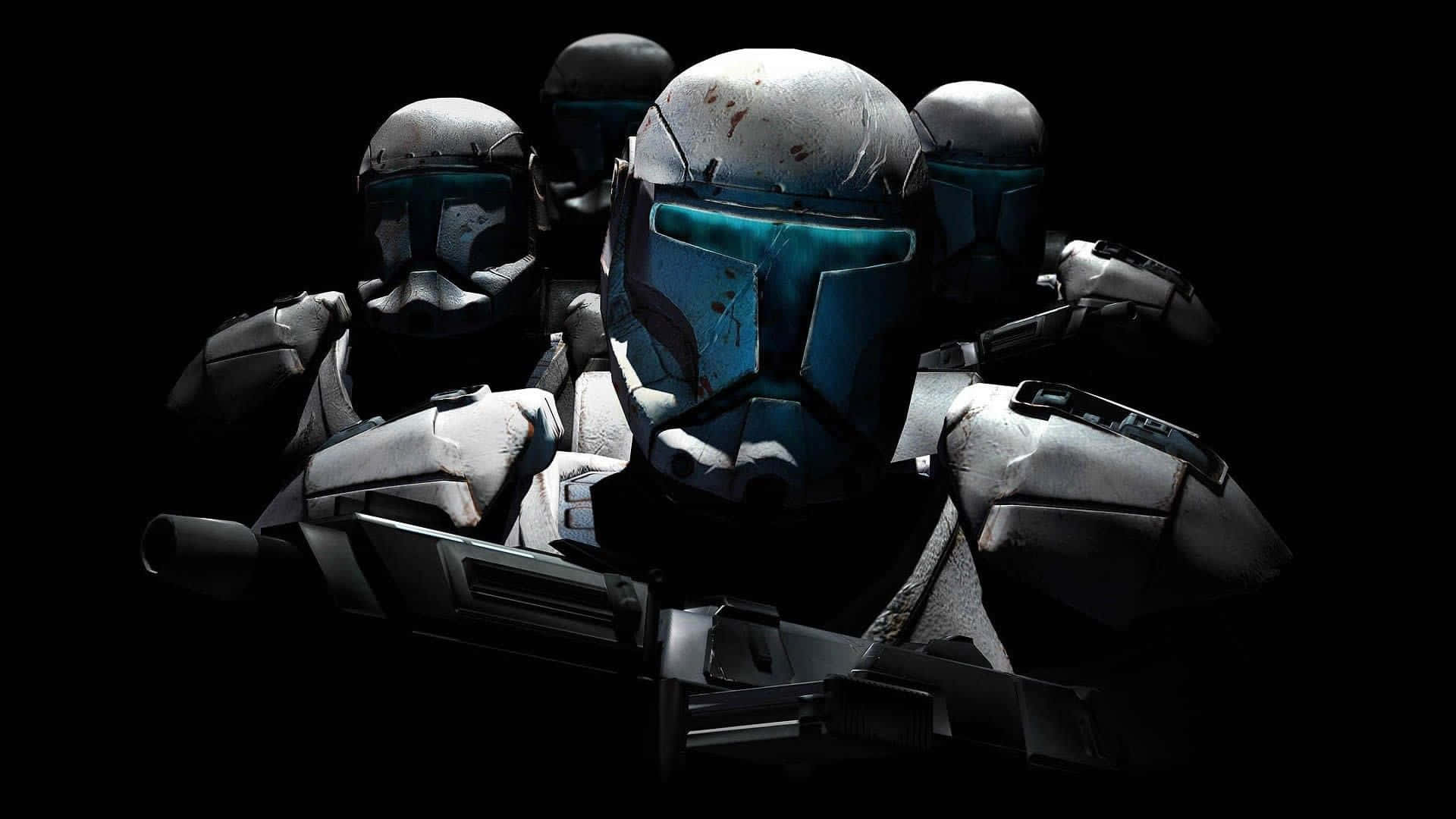 Star Wars Empire, clone troopers, blue and white armor, Full HD Desktop Wallpaper
