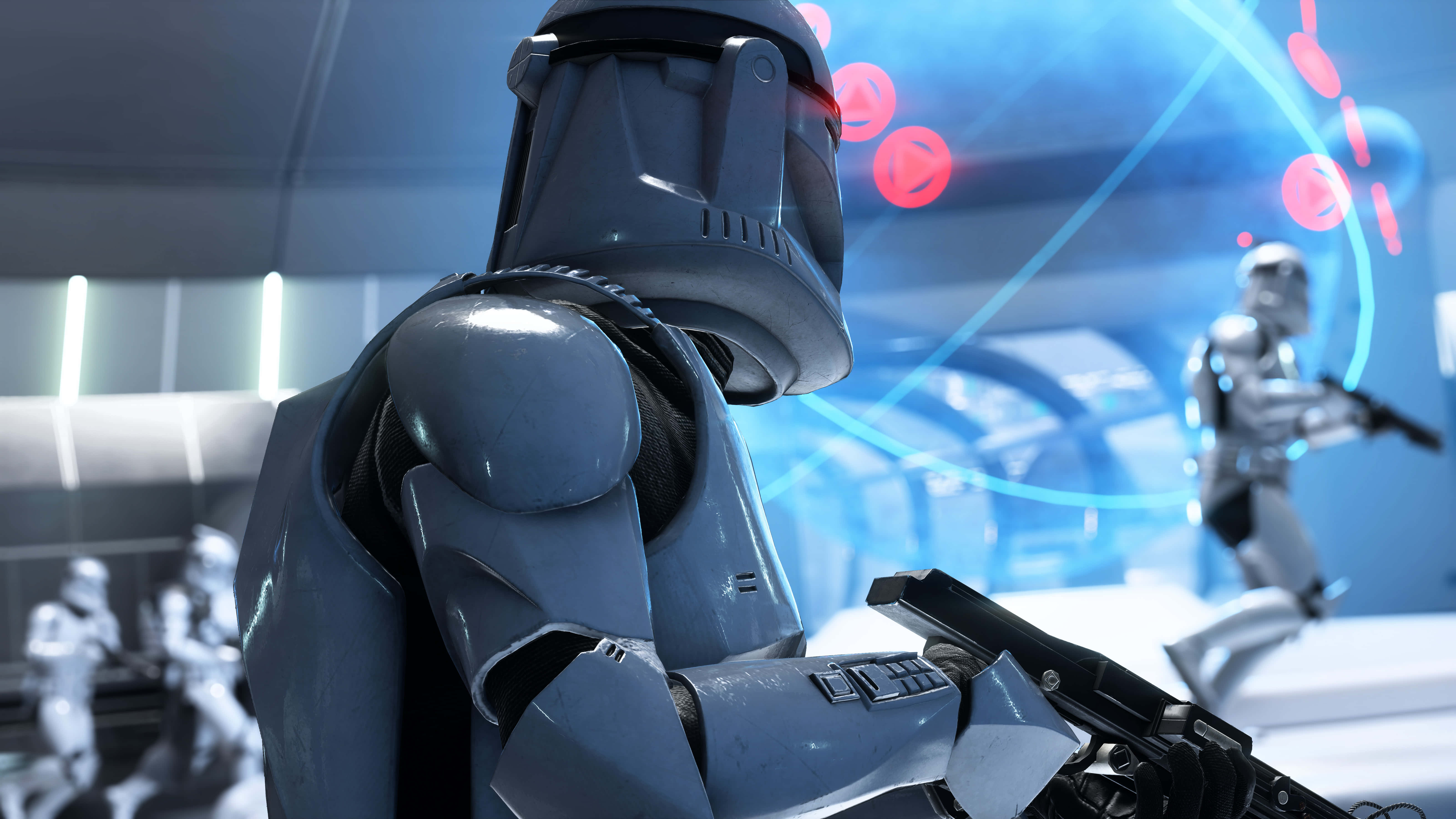 Star Wars Games, clone trooper, blaster, 5K Desktop Wallpaper